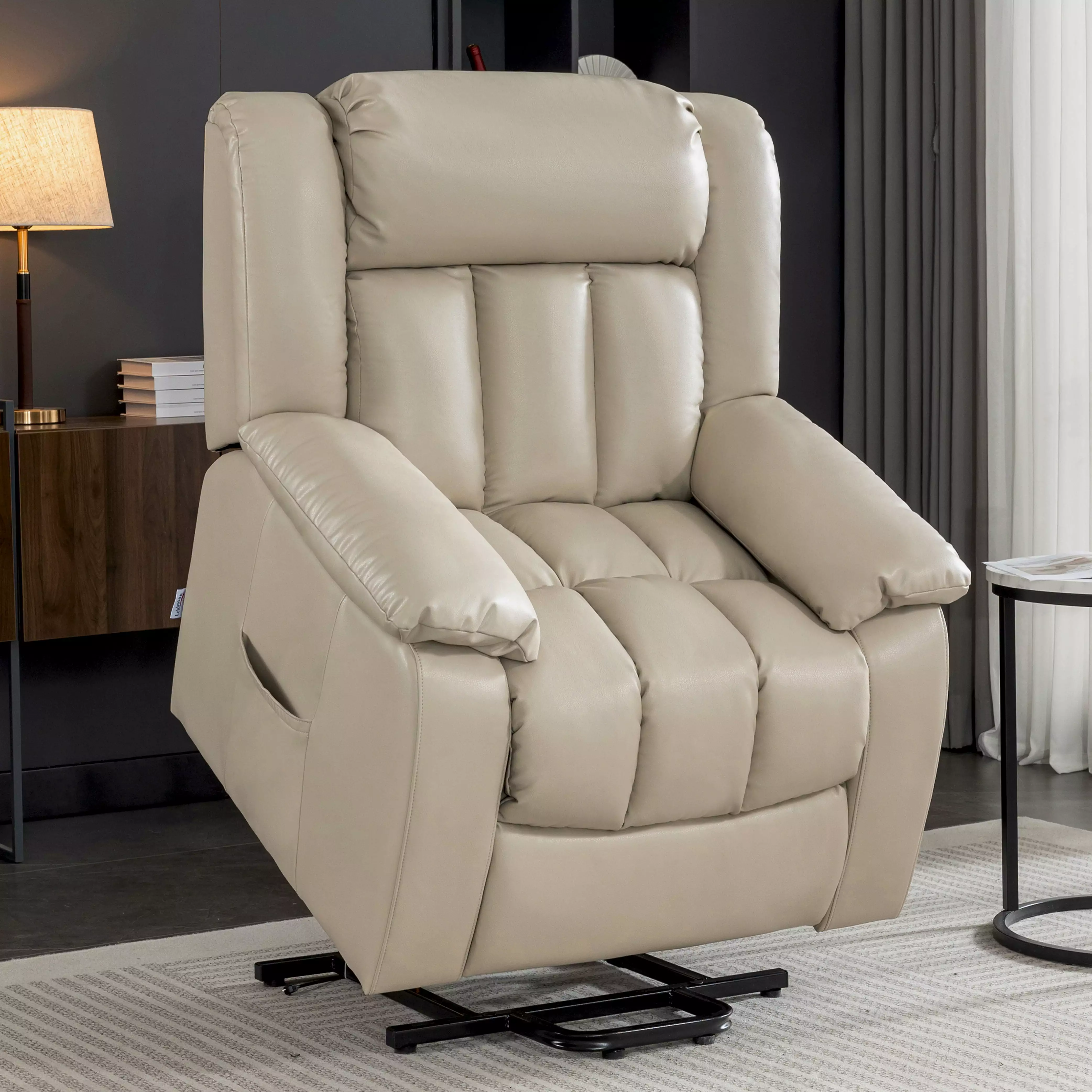 Homiyad Electric Power Lift Recliner Chair Elderly Beige