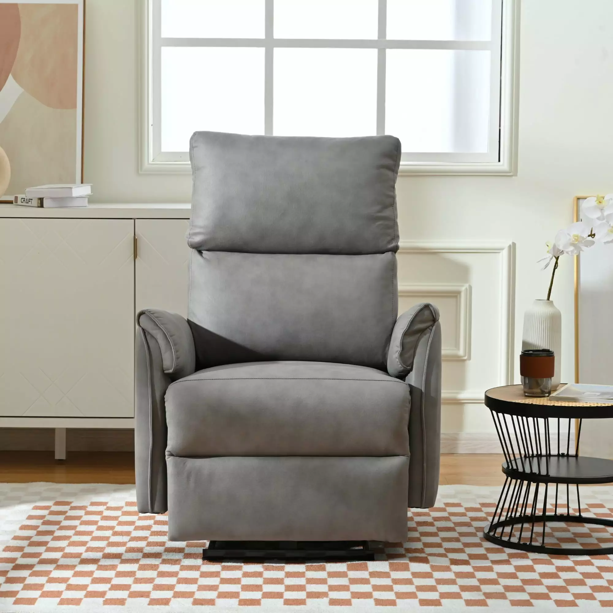 Electric Power Recliner Chair USB Charging Ports OFCCUSTOM