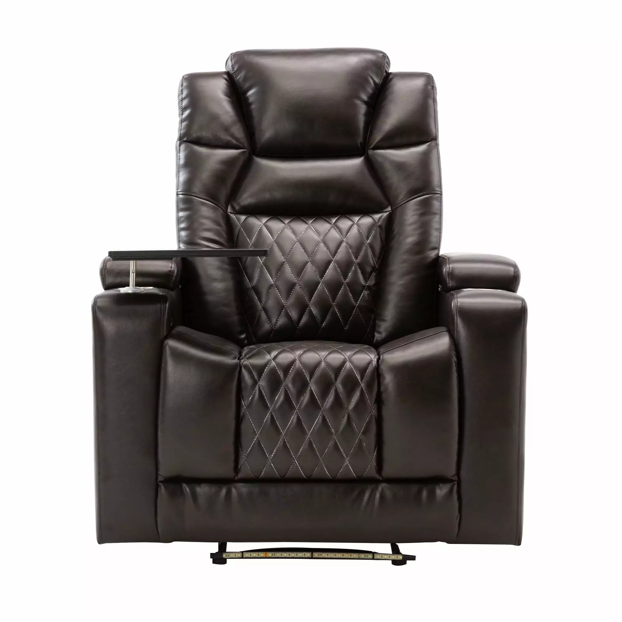 Motion Recliner USB Charging Port Hidden Arm Storage and 360 Swivel Tray Table Home Theater Sepela