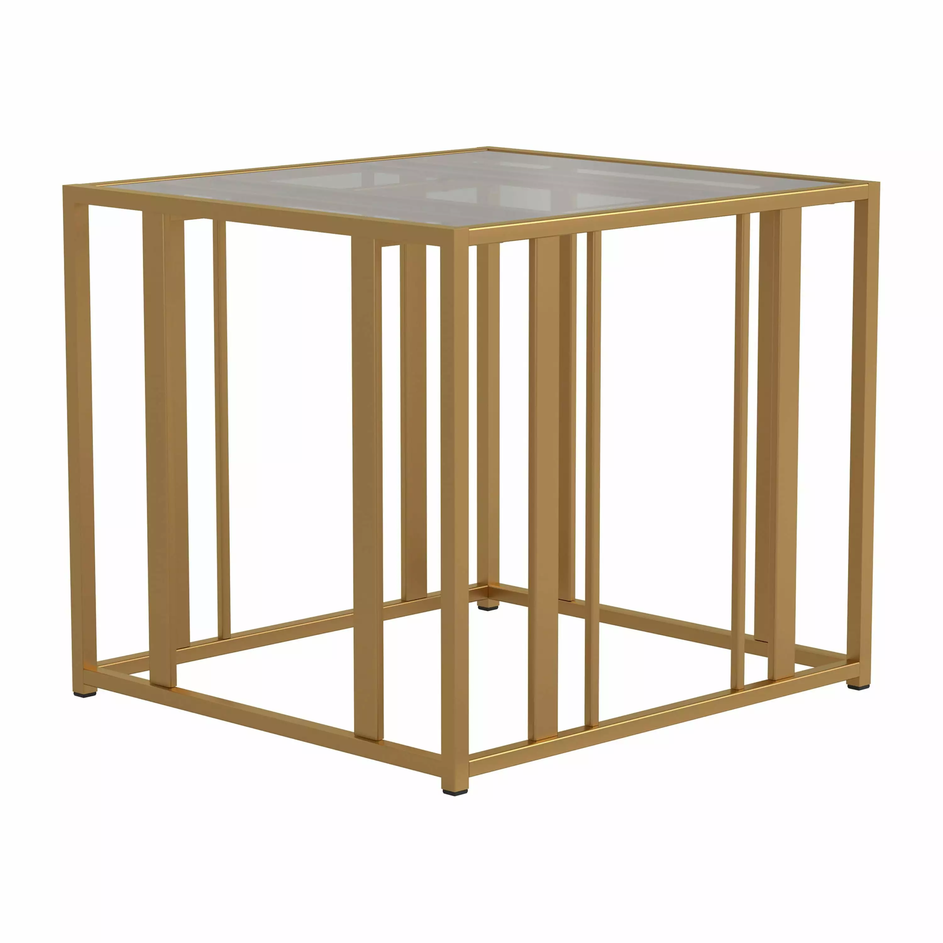 Eastbrook Metal Frame End Table Matte Brass Coaster Company