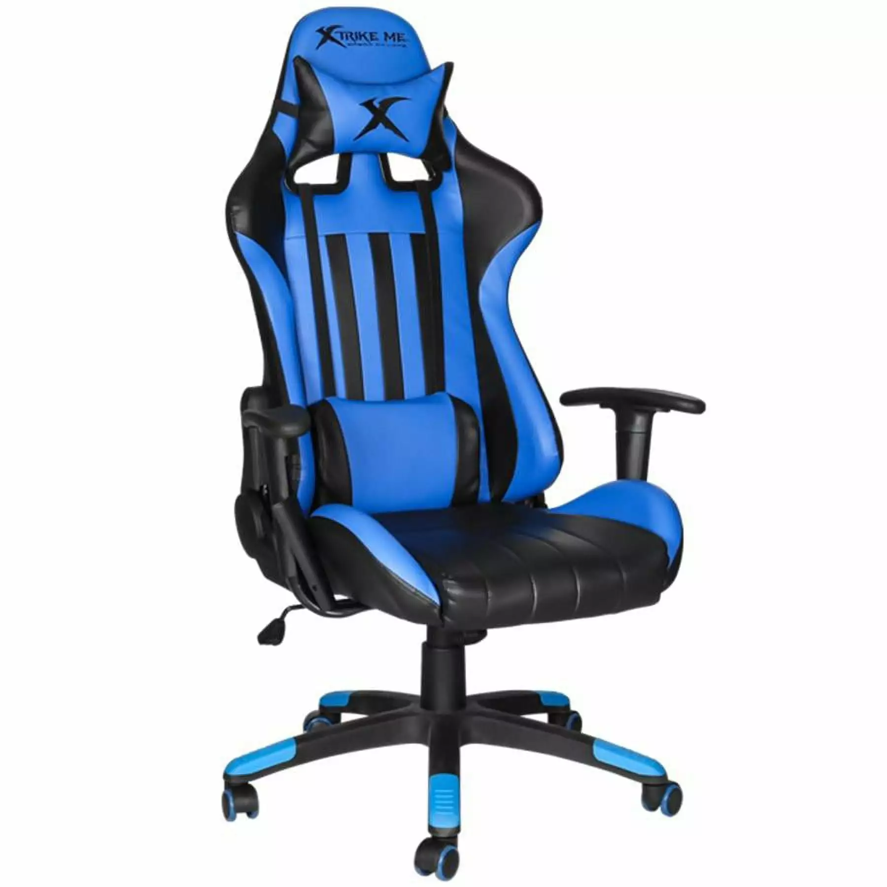 Xtrike Me GC-905 Gaming Chair on Wheels Adjustable and Ergonomic Blue