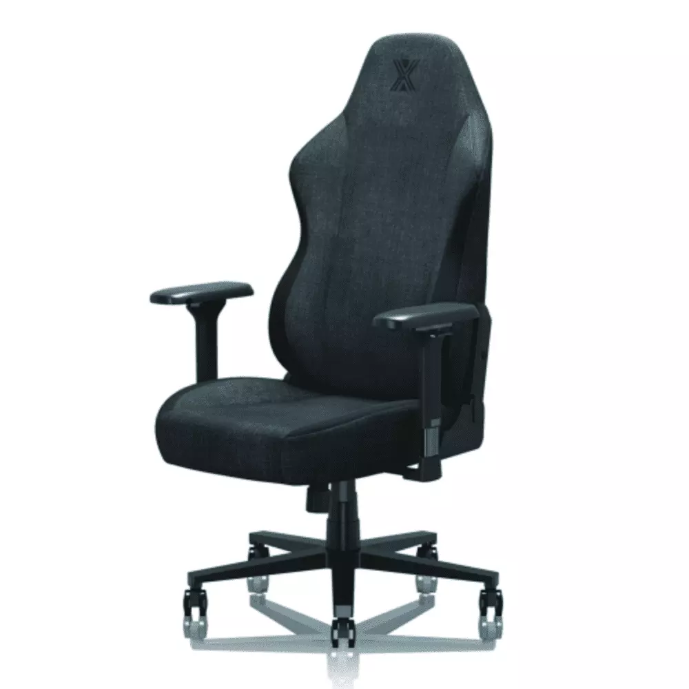 BestOffice PC Gaming Chair Ergonomic Office Chair Lumbar Support and Flip Up Arms - Fabric Black YRWL