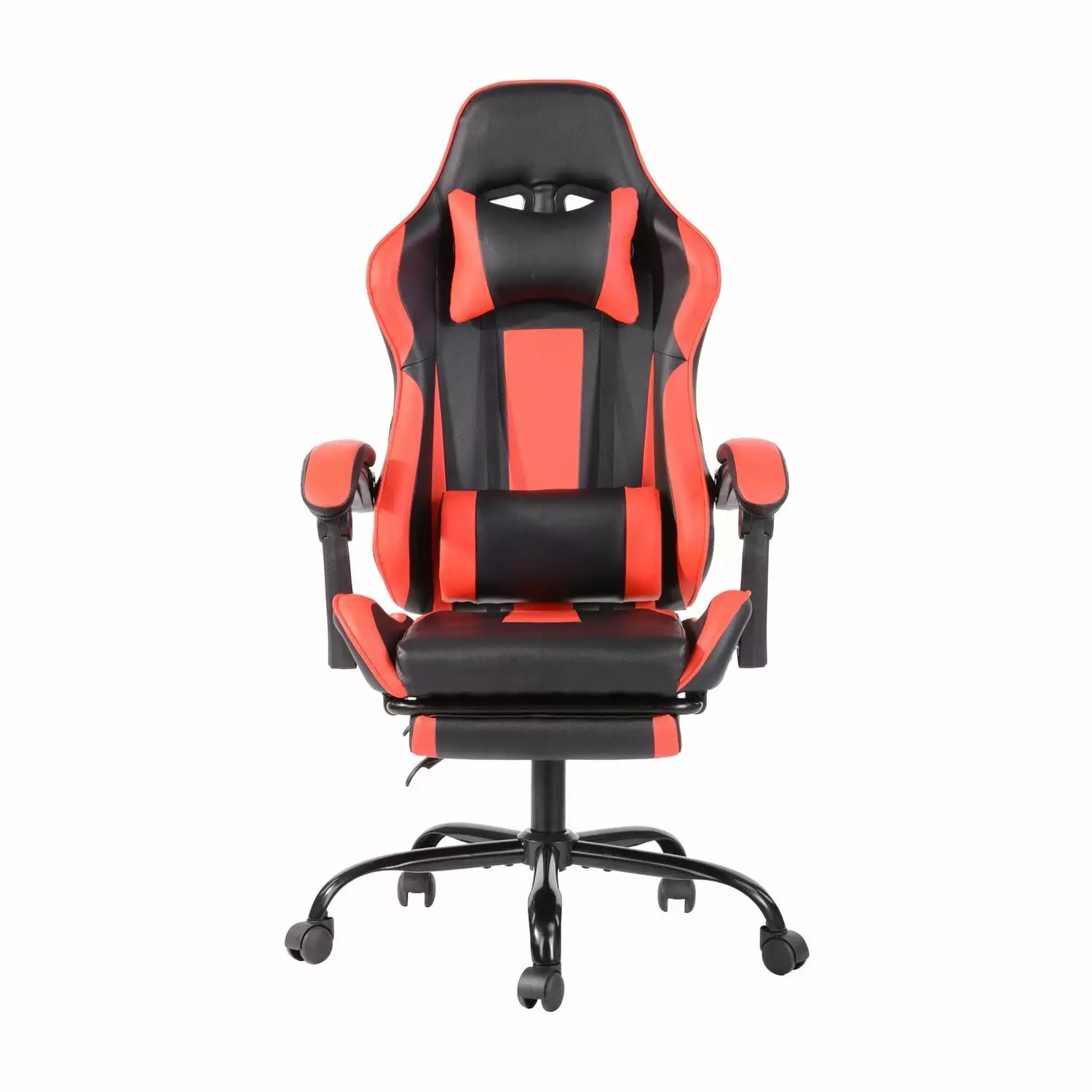 Porch & Den Zackwood Ergonomic Racer Style Gaming Chair Footrest
