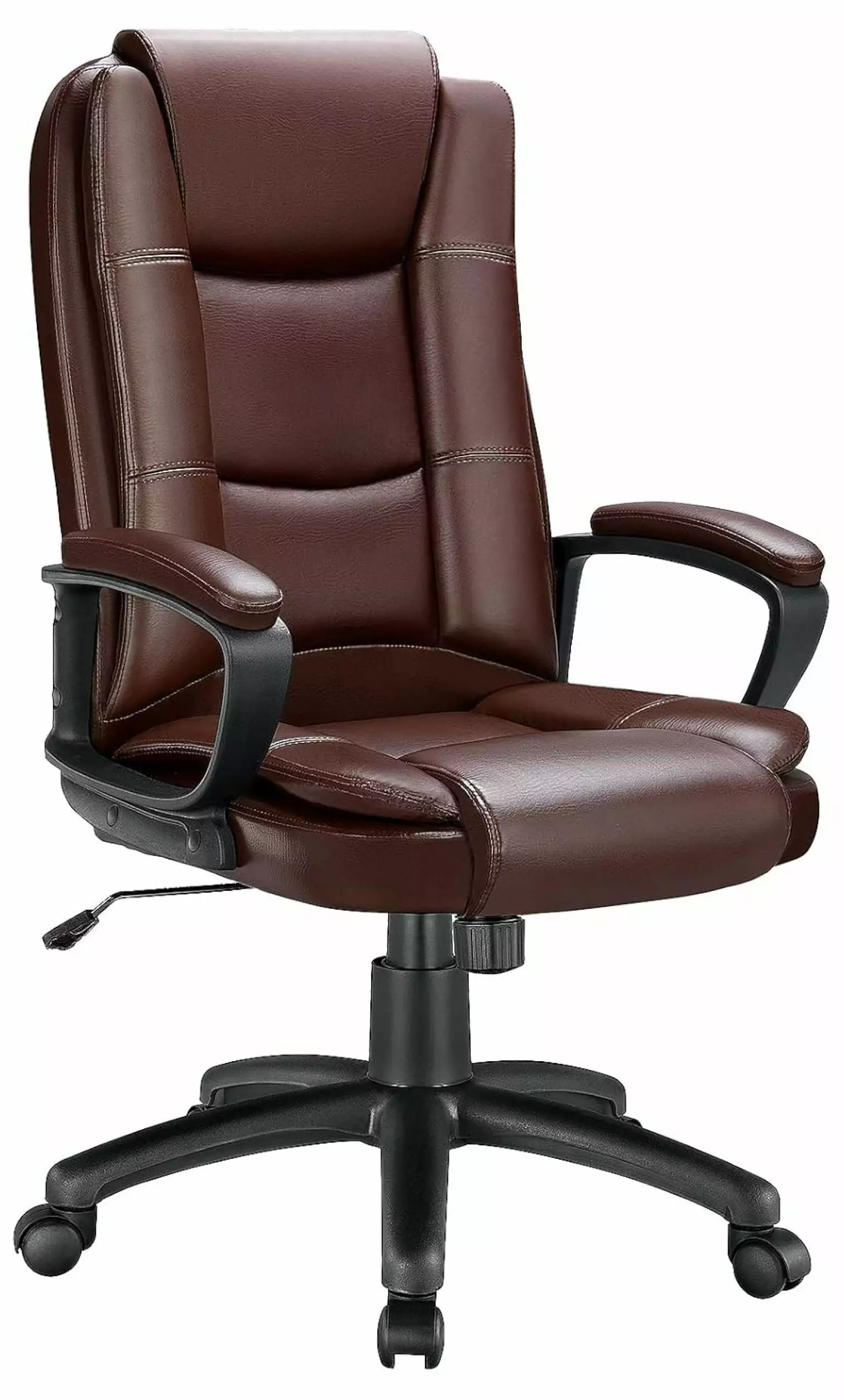 XylehR Ergonomic High Back Office Chair Lumbar Support Adjustable Swivel Gaming Desk Chair Brown