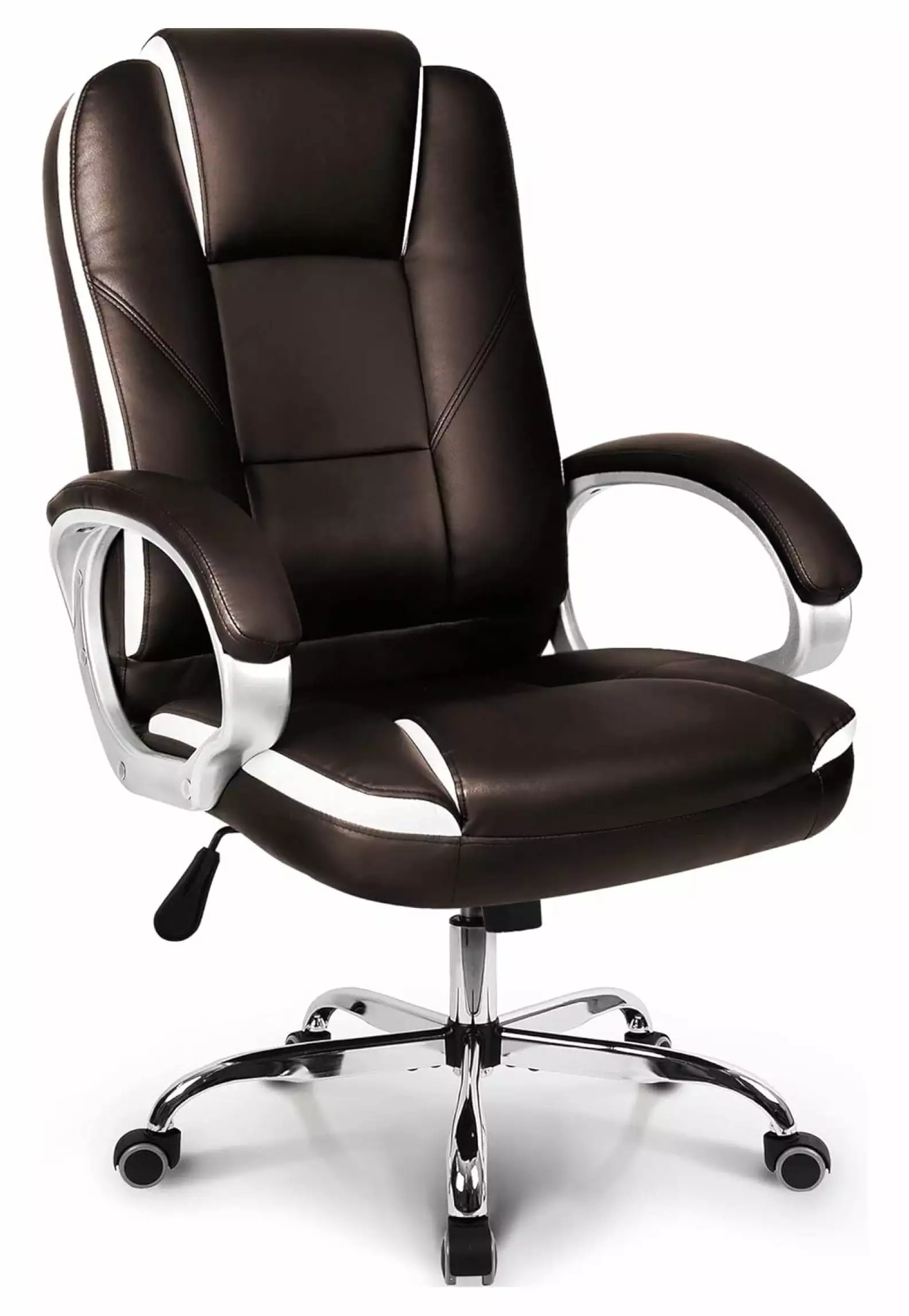 YOSITiuu Office Chair Ergonomic High Back Cushion Lumbar Support Racing Seat Adjustable Brown