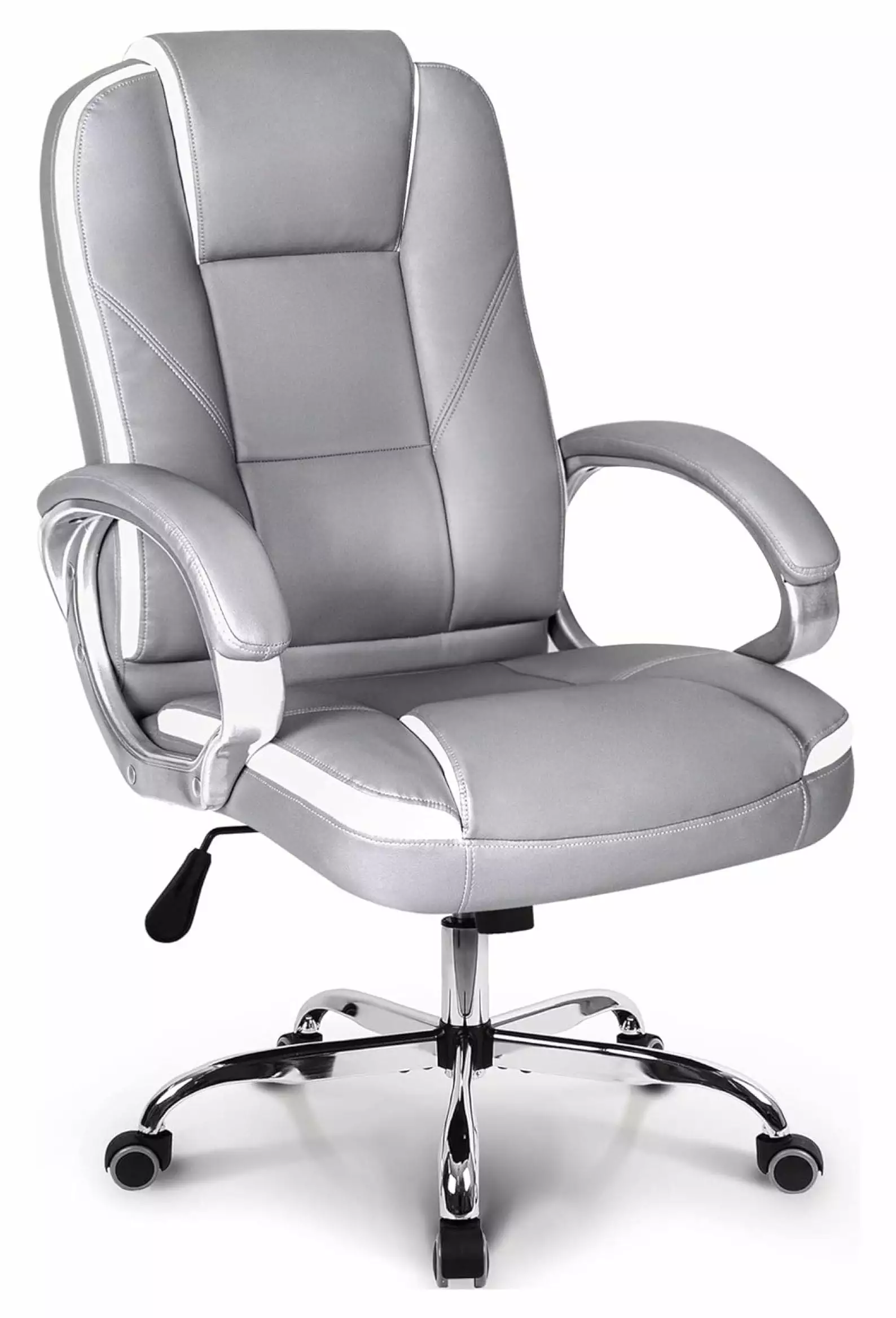YOSITiuu Office Chair Ergonomic High Back Cushion Lumbar Support Racing Seat Adjustable Grey
