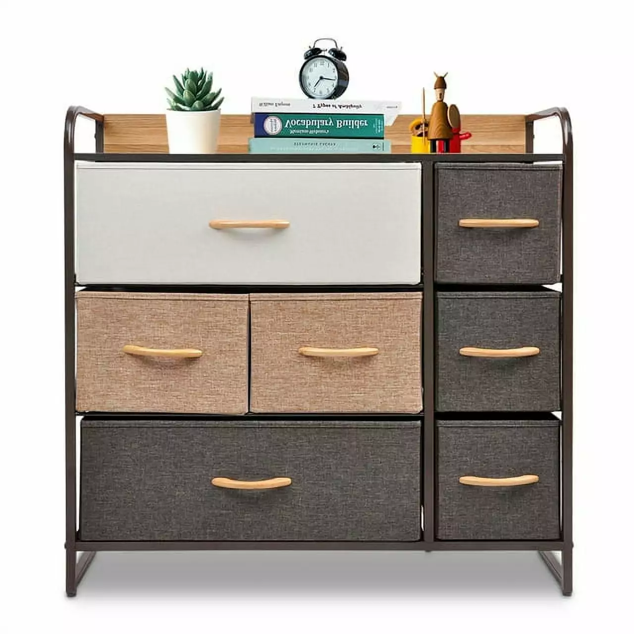 Bigroof Dresser Storage Arranger Fabric Drawers Closet Shelves Bedroom Bathroom Laundry