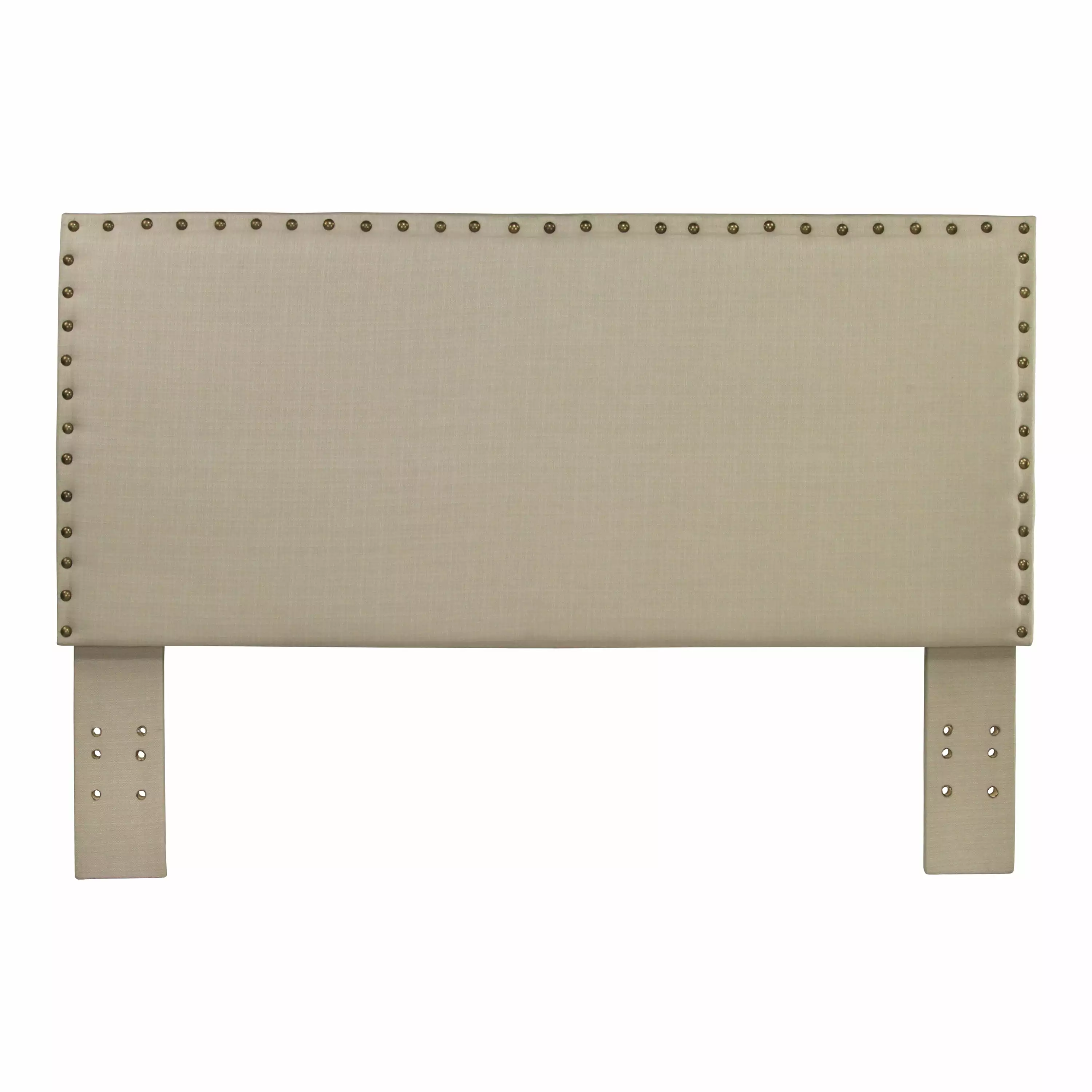 Furniture America Raleigh Linen-like Fabric Headboard Full Queen Ivory