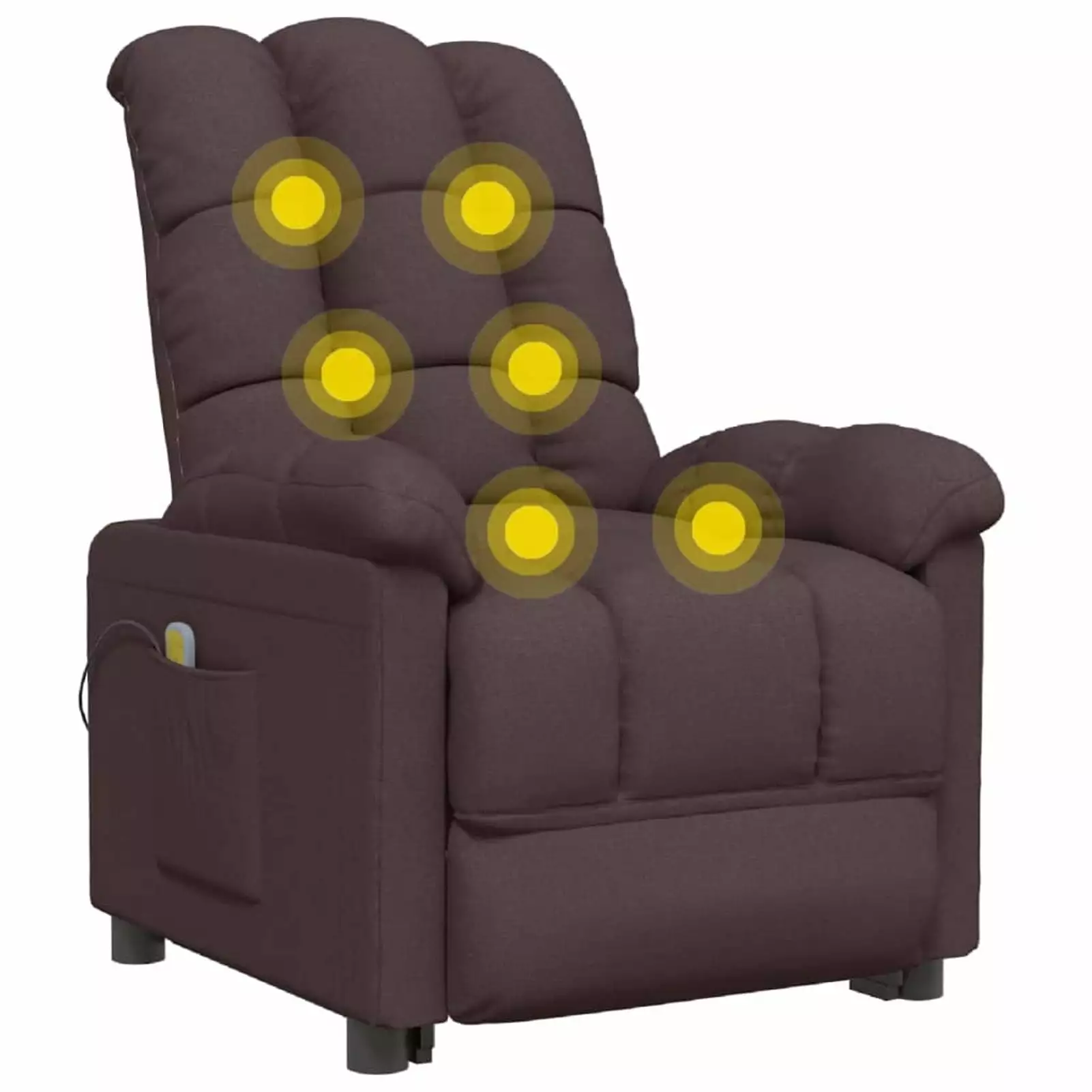 Andoer Fabric Recliner Chair Elderly Adjustable Dark Sofa Chair 29.1in x 39in