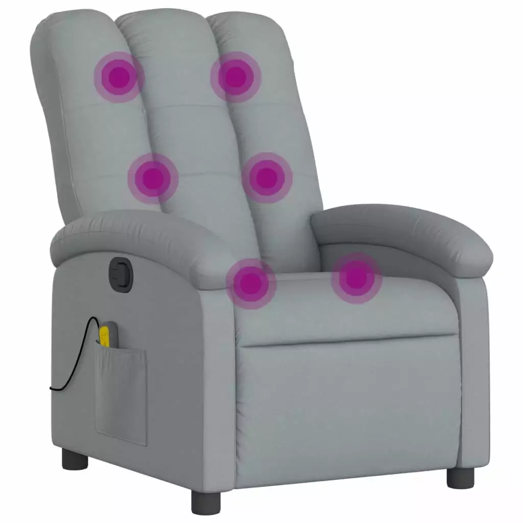 Andoer Fabric Recliner Chair Padded Seat Relaxation Sofa Elderly Room
