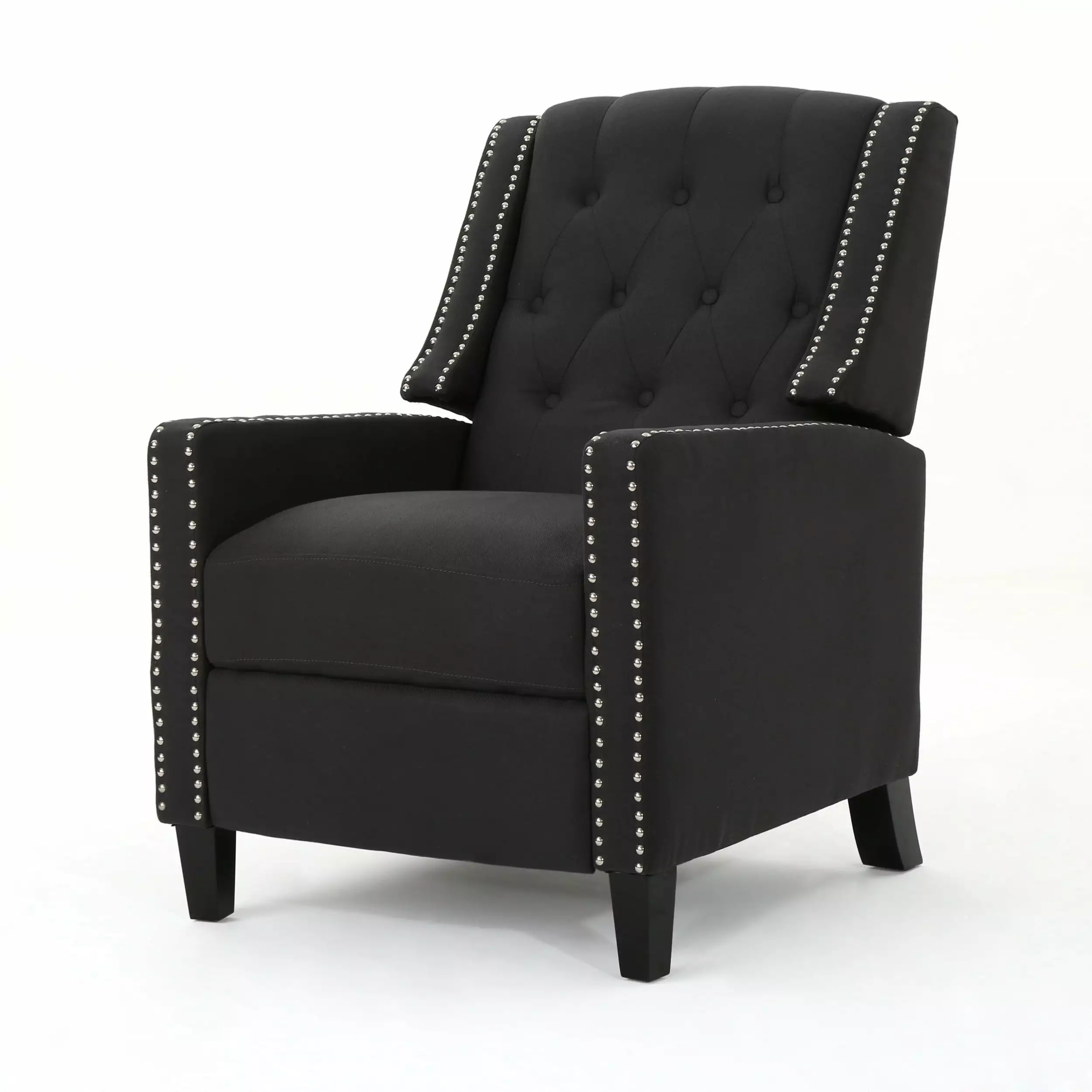 Ingrid Tufted Back Fabric Recliner Chair - Elegant and Supportive Seating GDFSTUDIO