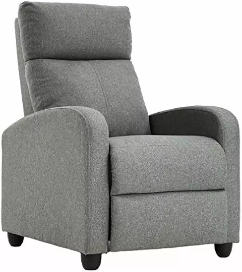 Modern Fabric Recliner Chair Single Sofa Living Room Home Theater Seating GXFB