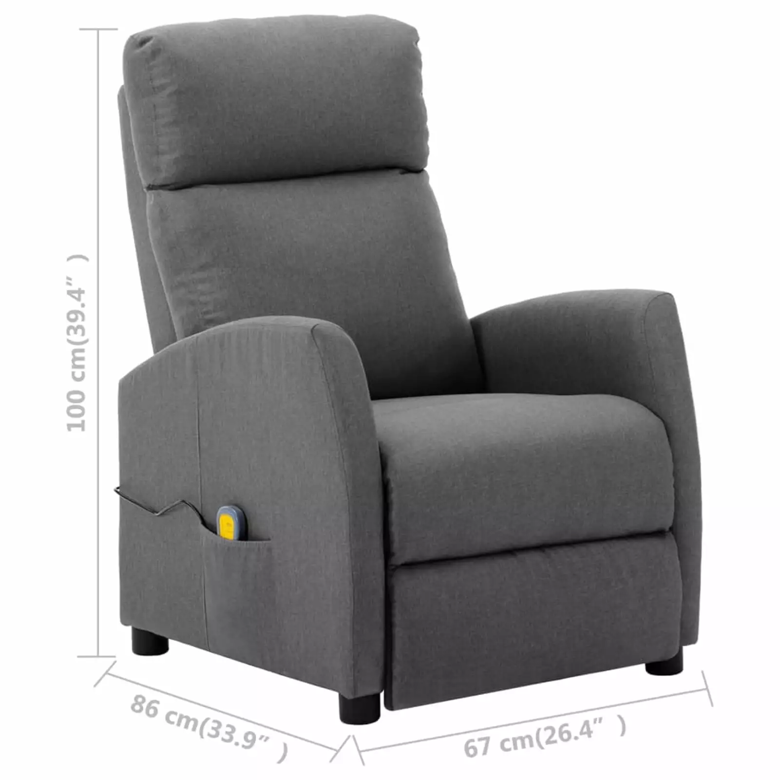 Irfora Adjustable Fabric Recliner Chair Theater Living Room Elderly Comfort