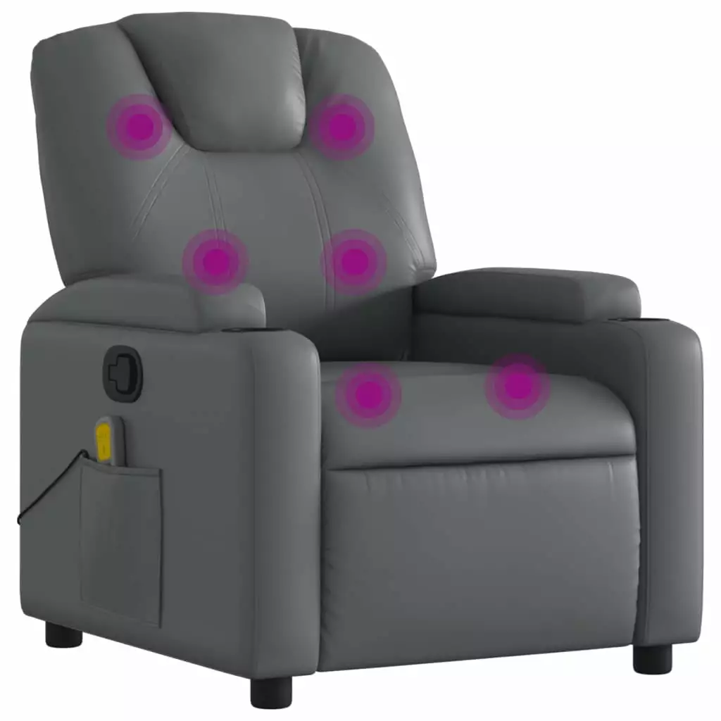 Andoer Faux Leather Recliner Chair Modern Lounge Chair Living Room