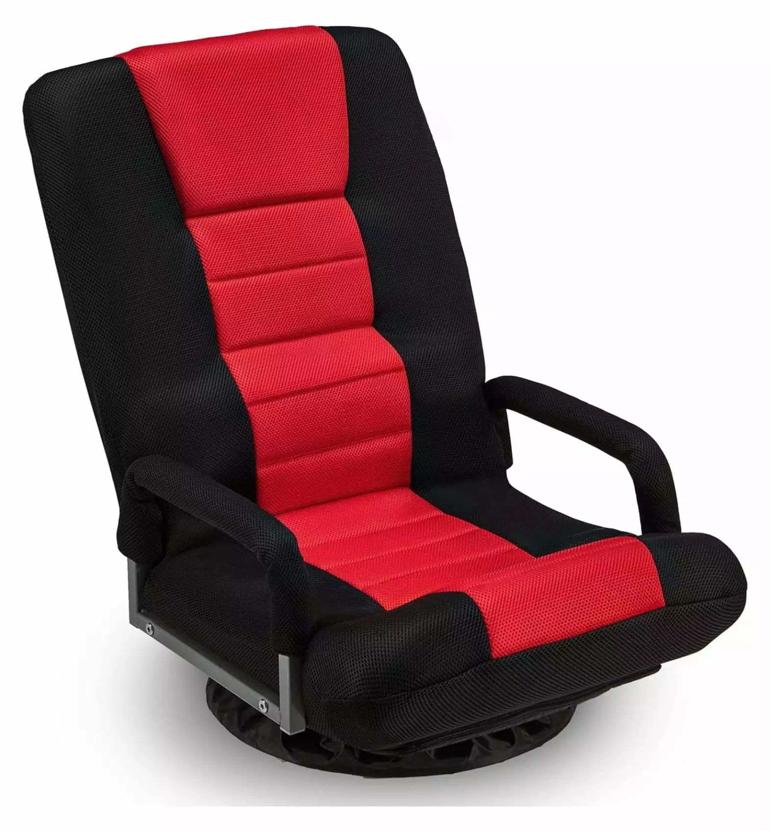 Drevy Swivel Gaming Chair 360 Degree Multipurpose Floor Chair Rocker Lumbar Support and Adjustable Backrest - Red