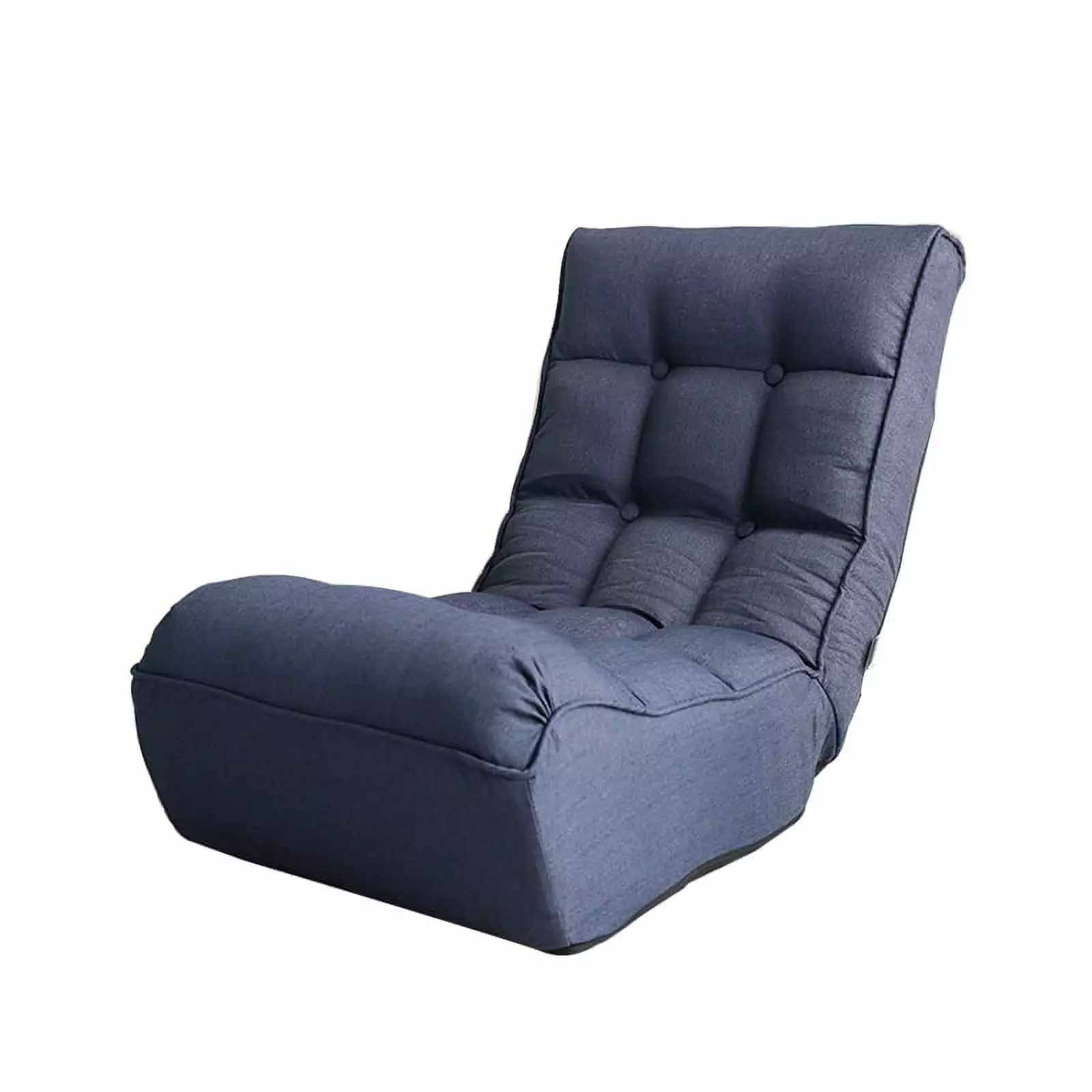 DLPIN Recliner Sofa - Floor Chair Back Support and 4 Adjustable Positions - Lazy Sofa Tatami Balcony Reclining Chair Blue