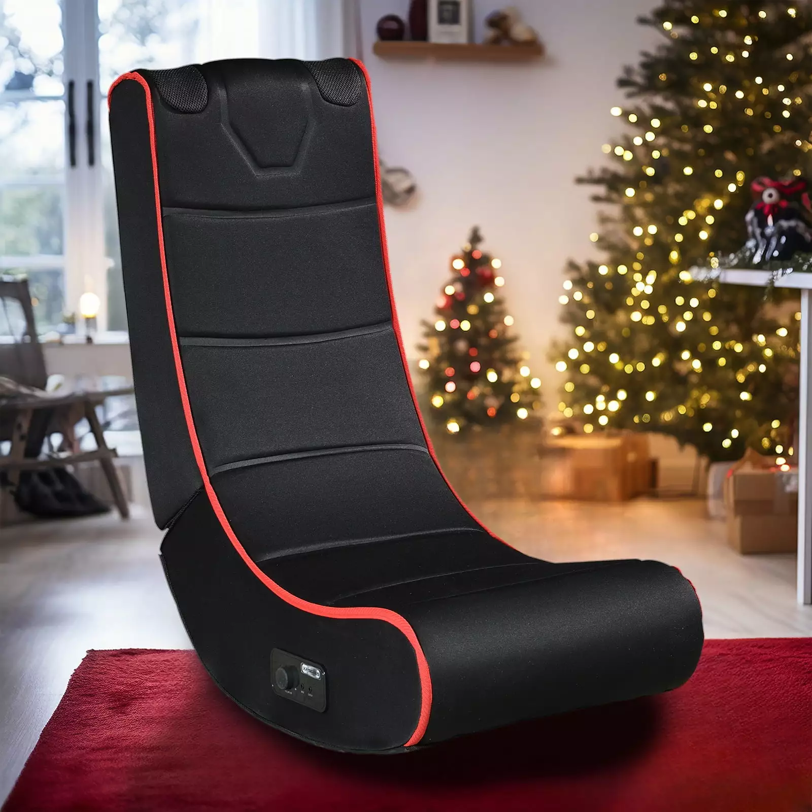 Deiokin Video Gaming Floor Chair Rocker TV Reading Playing Games Back Support