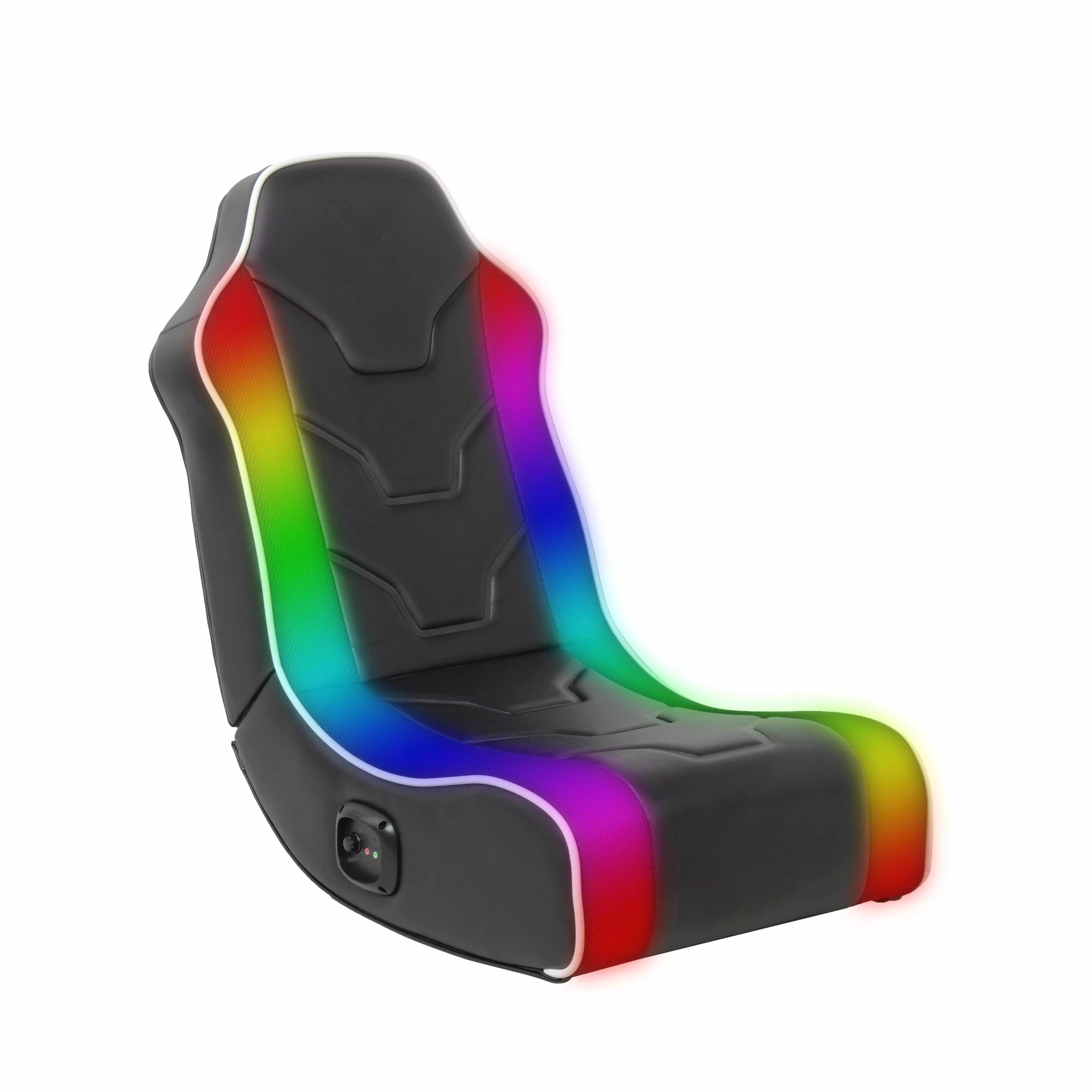 X Rocker Chimera RGB 2.0 Wired Floor Rocker Gaming Chair Black
