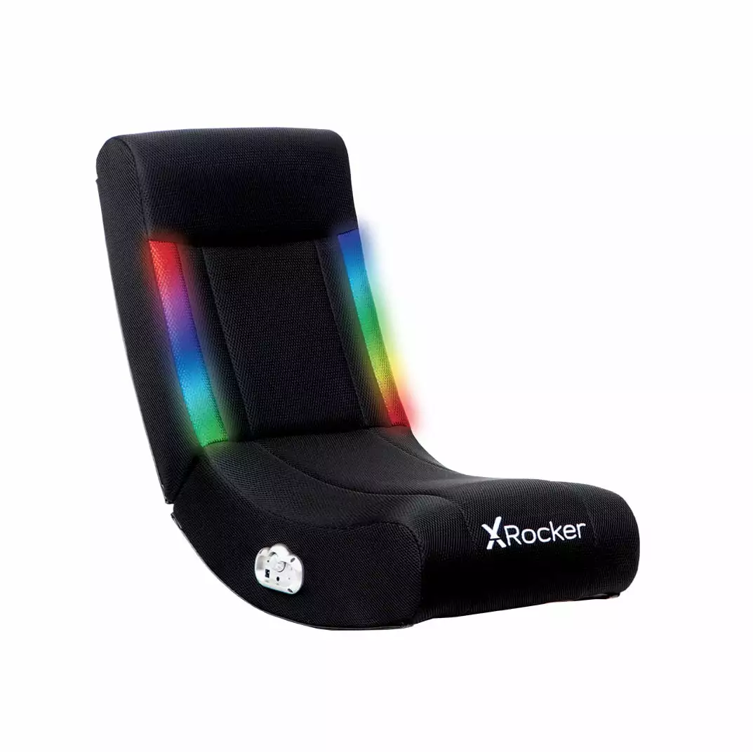X Rocker Solo RGB Mesh 2.0 Audio Floor Rocking Chair 30.1 x 15.4 x 24.2 Black