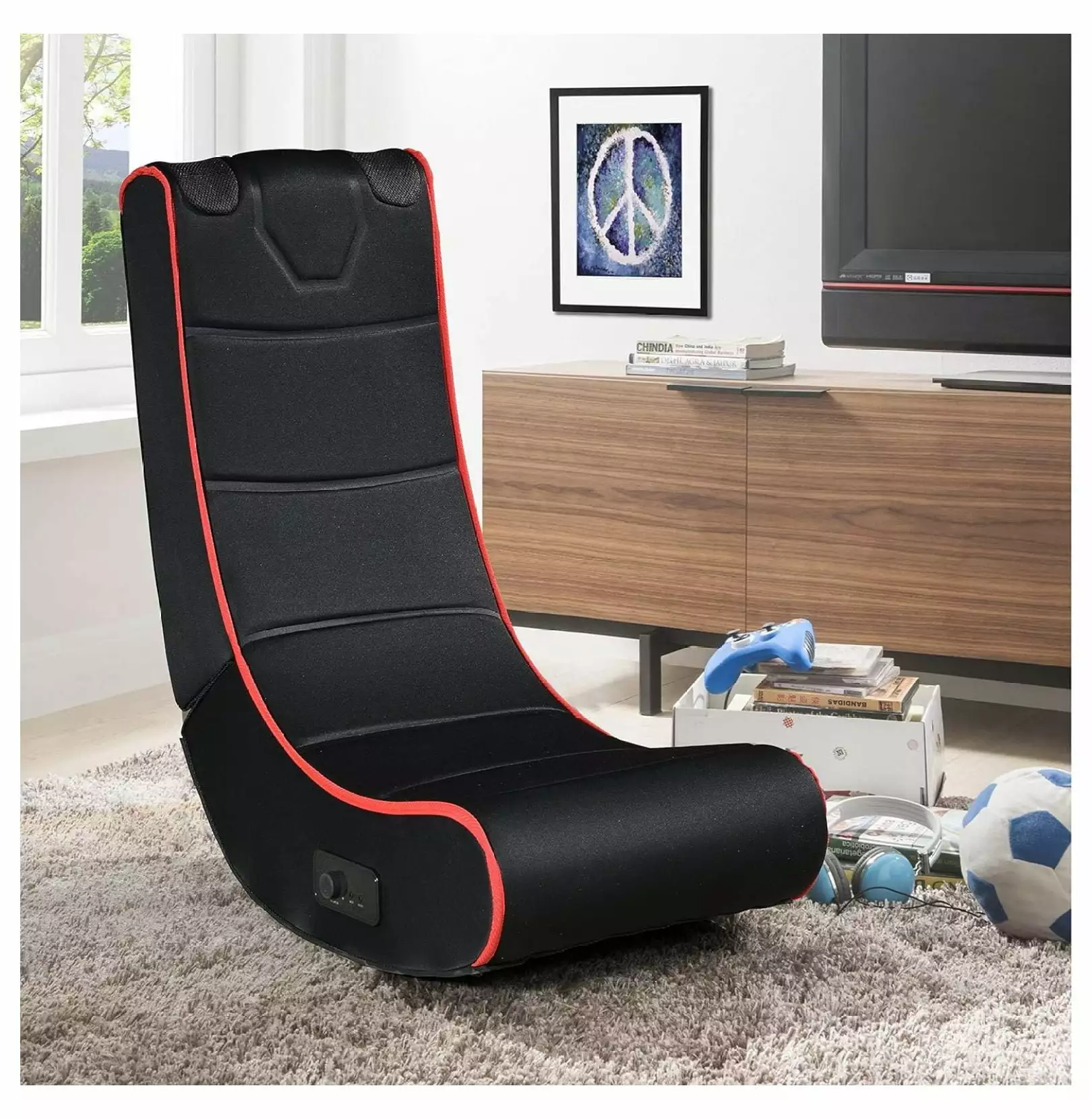 Foldable Gaming Chair Onboard Speakers Portable Video Game Chair Adults Generic