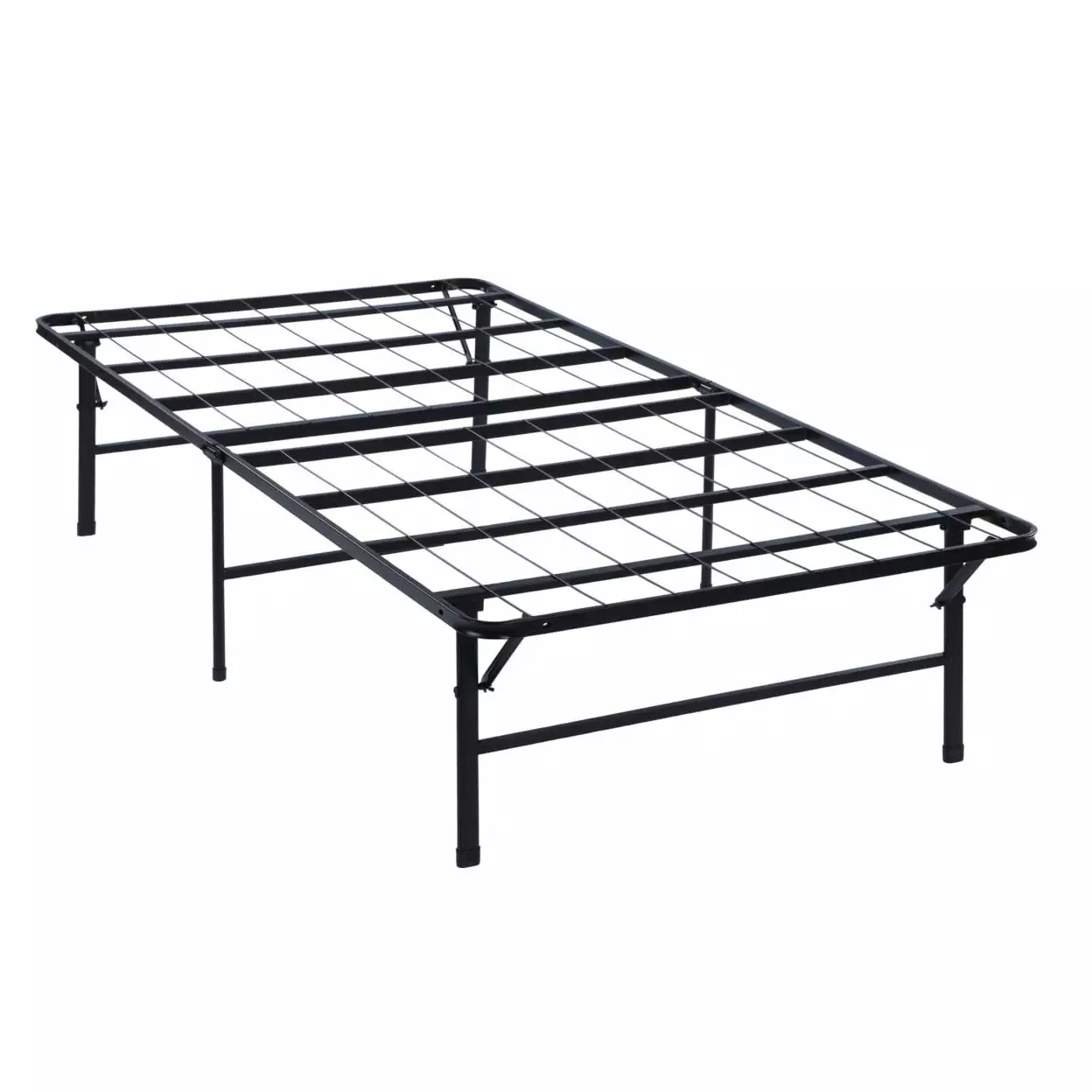 Folding Queen Size Bed Frame Heavy Gauge Steel Metal Underbed Storage Saltoro Sherpi