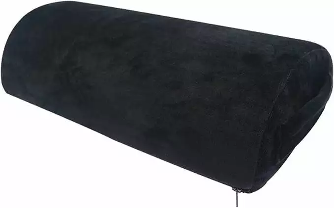 Memory Foam Footrest Cushion Ergonomic Footstool Washable Cover Office Home Car Computer Gaming Chairs Black Nayubo