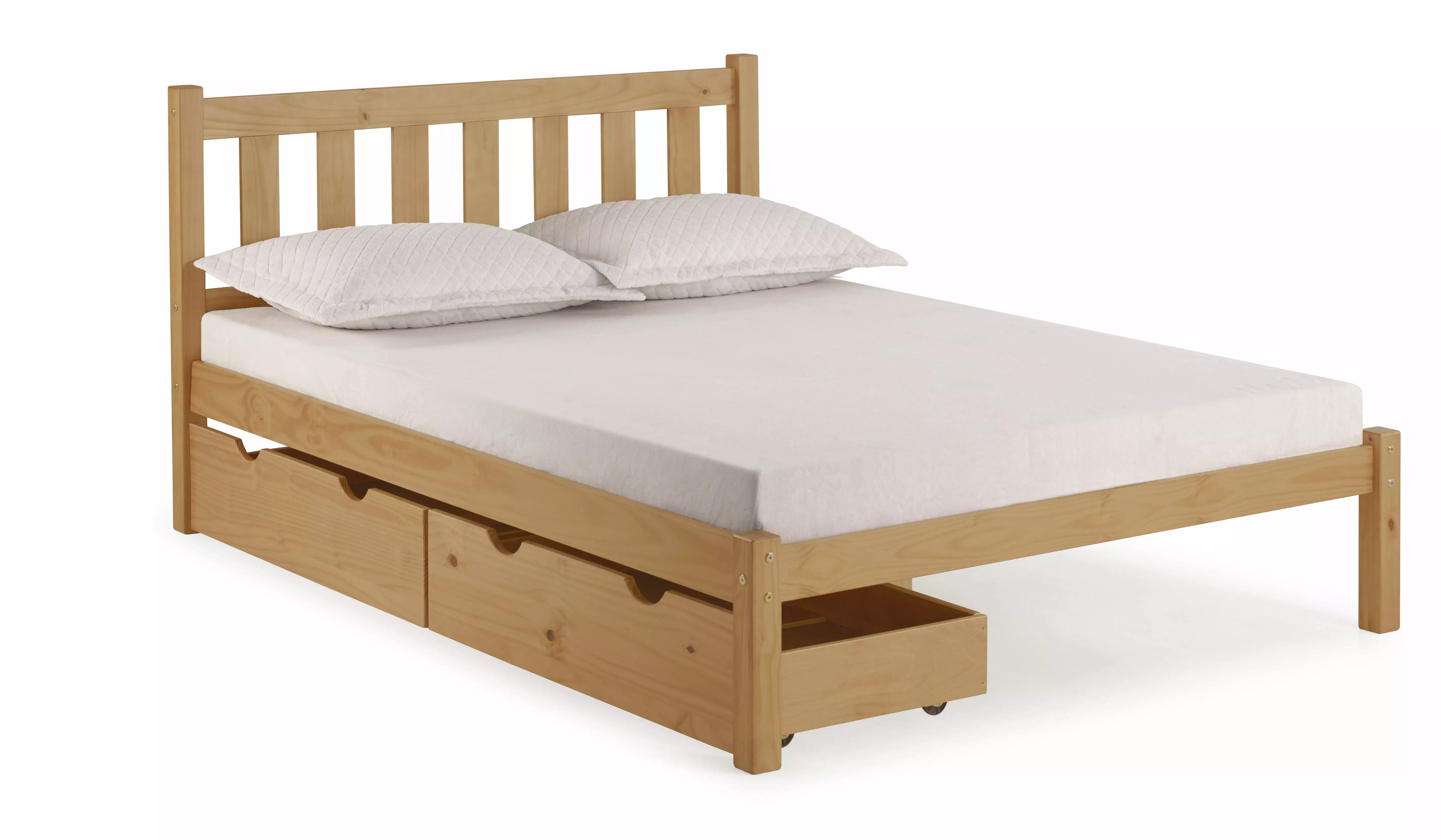Alaterre Poppy Full Bed Storage Drawers - Cinnamon - Space Saving Design