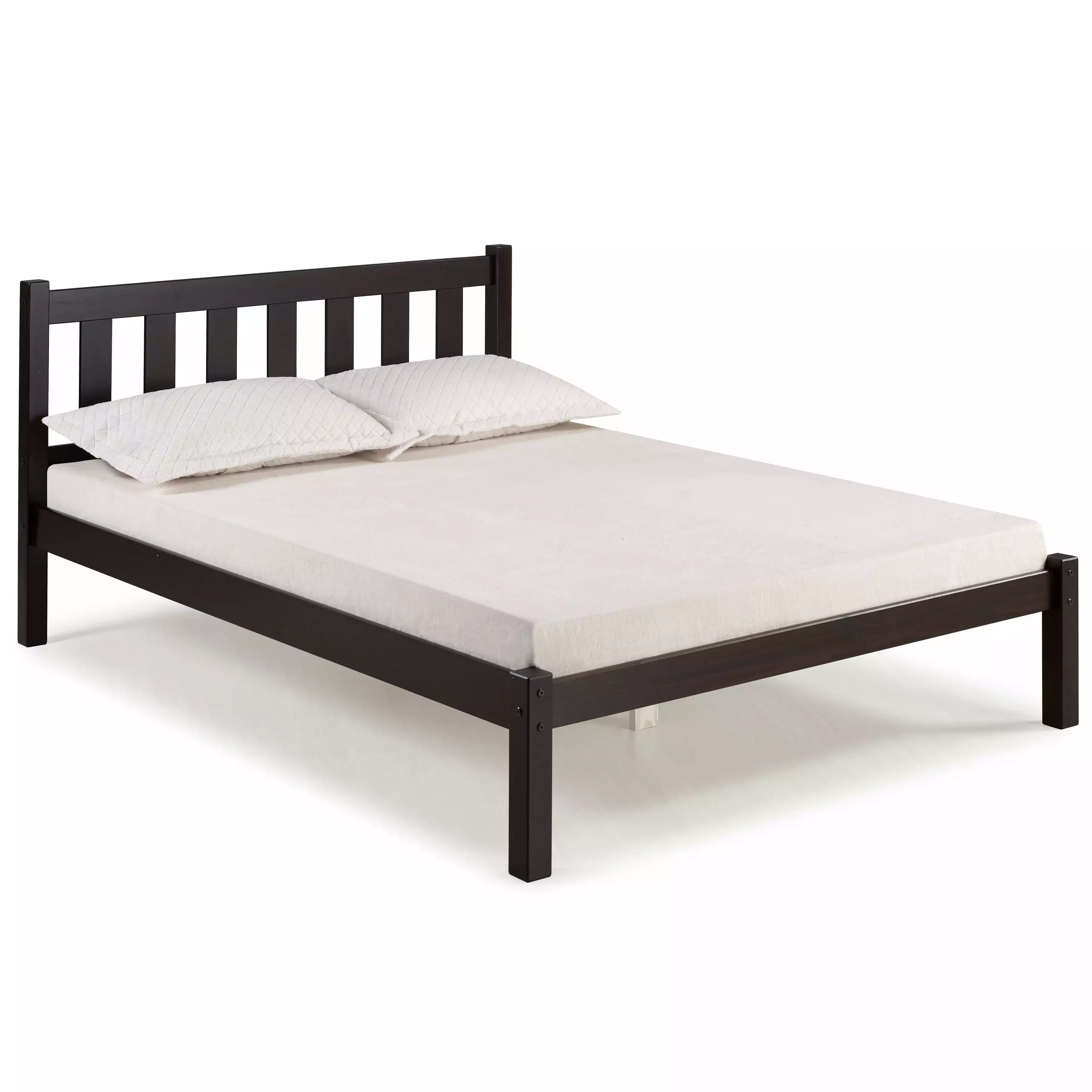 Poppy Full Bed Frame Espresso Finish Alaterre
