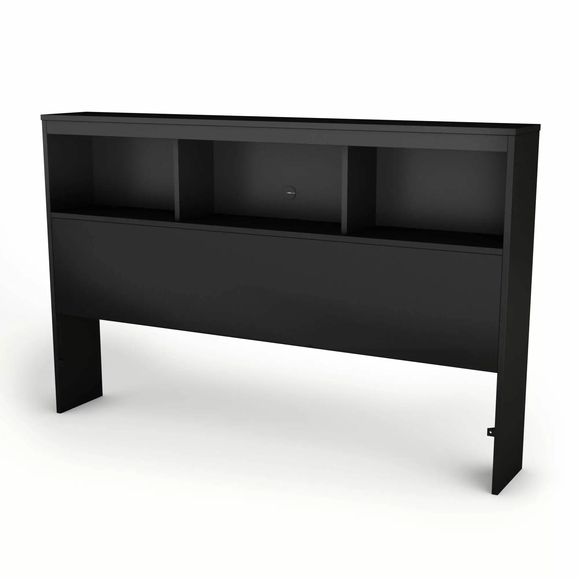 South Shore Spark Kid's Bookcase Headboard Full Size Black