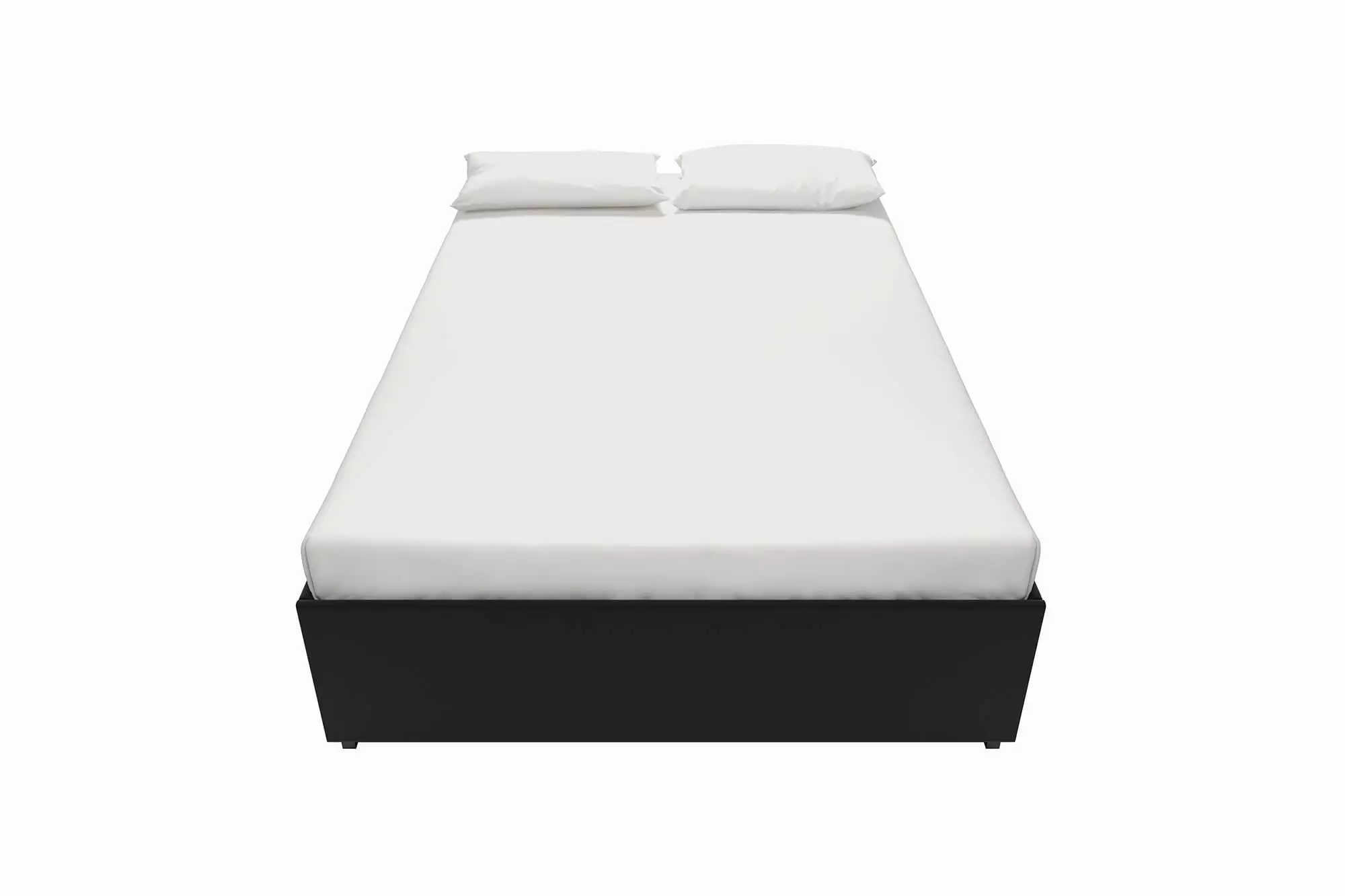 DHP Maven Full Size Platform Bed Storage Black Faux Leather