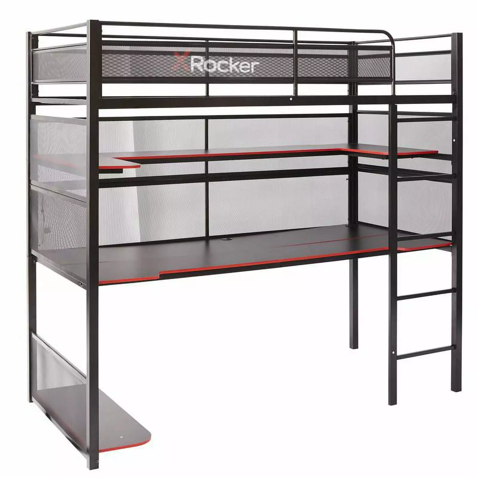 X Rocker Cosmos RGB LED Twin Gaming Bed 82.28 x 42.13 x 42.52 Black