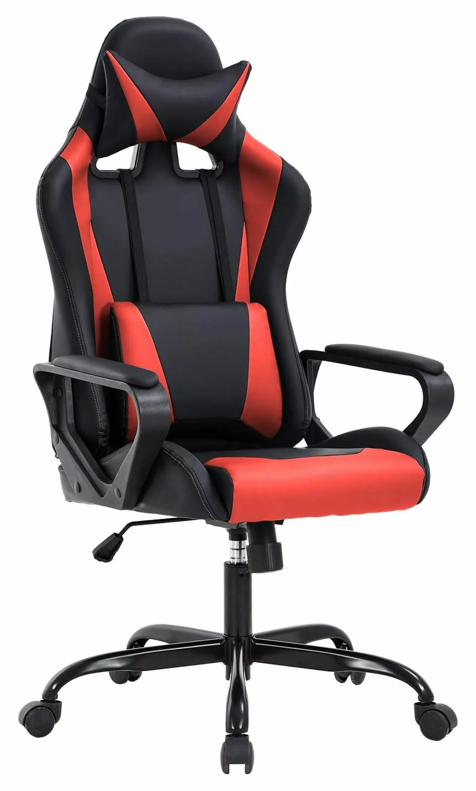 ChicCrest Gaming Chair Ergonomic High-Back Leather Office Chair Adjustable Headrest and Lumbar Support