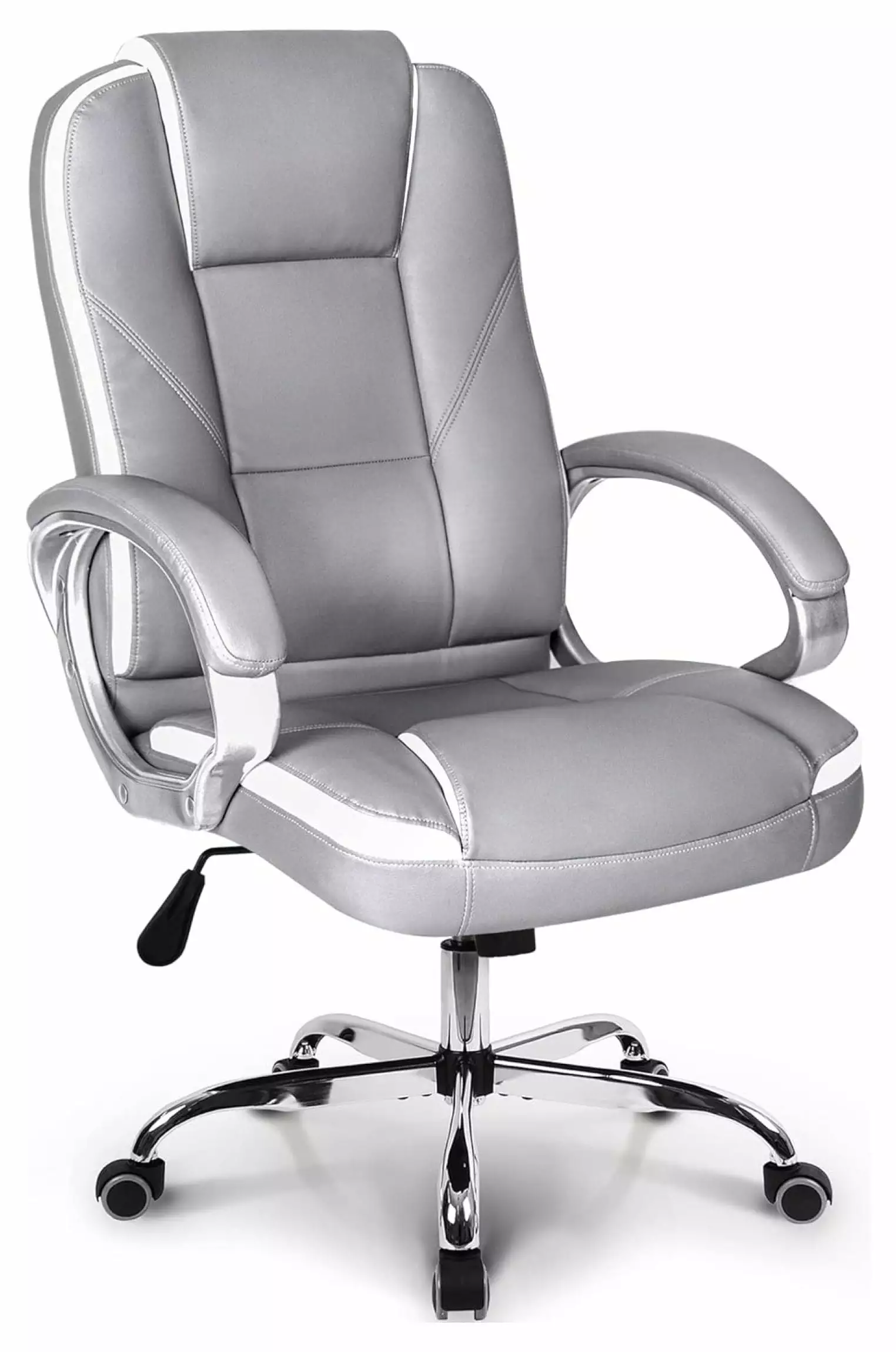 ChicCrest Office Chair Computer Desk Chair Gaming Ergonomic High Back Cushion Lumbar Support Ivory