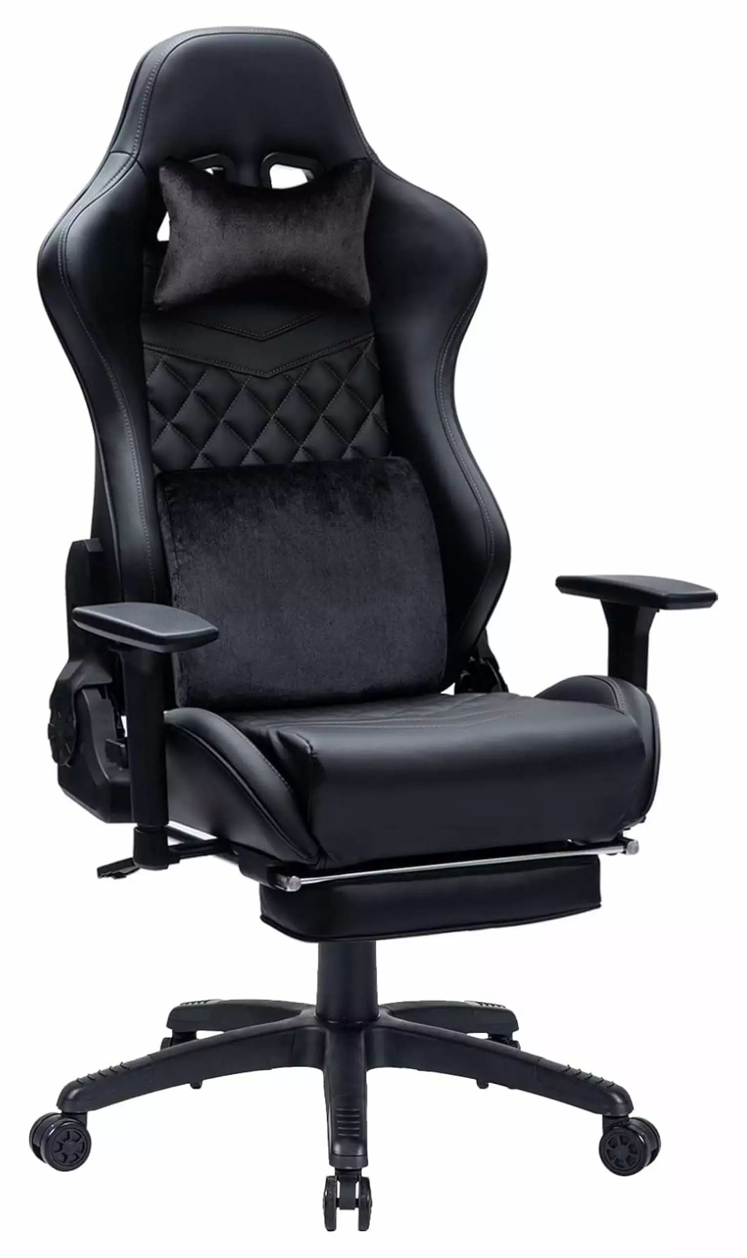 Gaming Chair Adults 350LBS Reinforced Base Thickened Seat Cushion Adjustable Armrest Memory Foam CLkPde