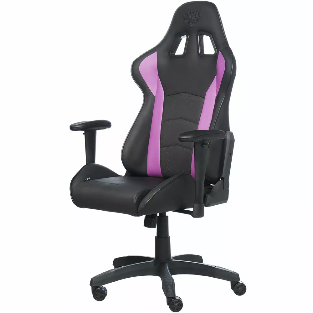 Cooler Master CMIGCR1SPKC Caliber R1 Gaming Chair Purple Black - Ergonomic High Back PC Chair
