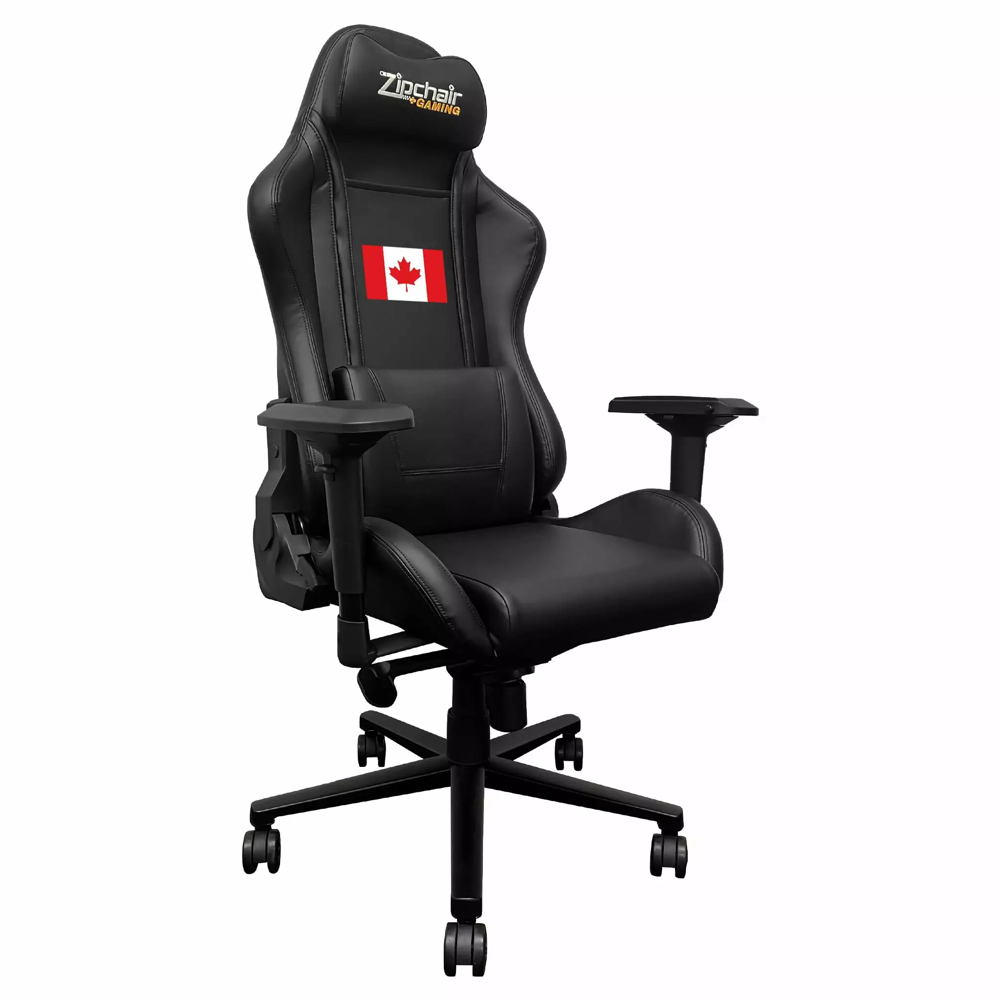 Xpression Pro Gaming Chair Canadian Flag Logo - Patriotic Gaming Chair Lumbar Support DreamSeat