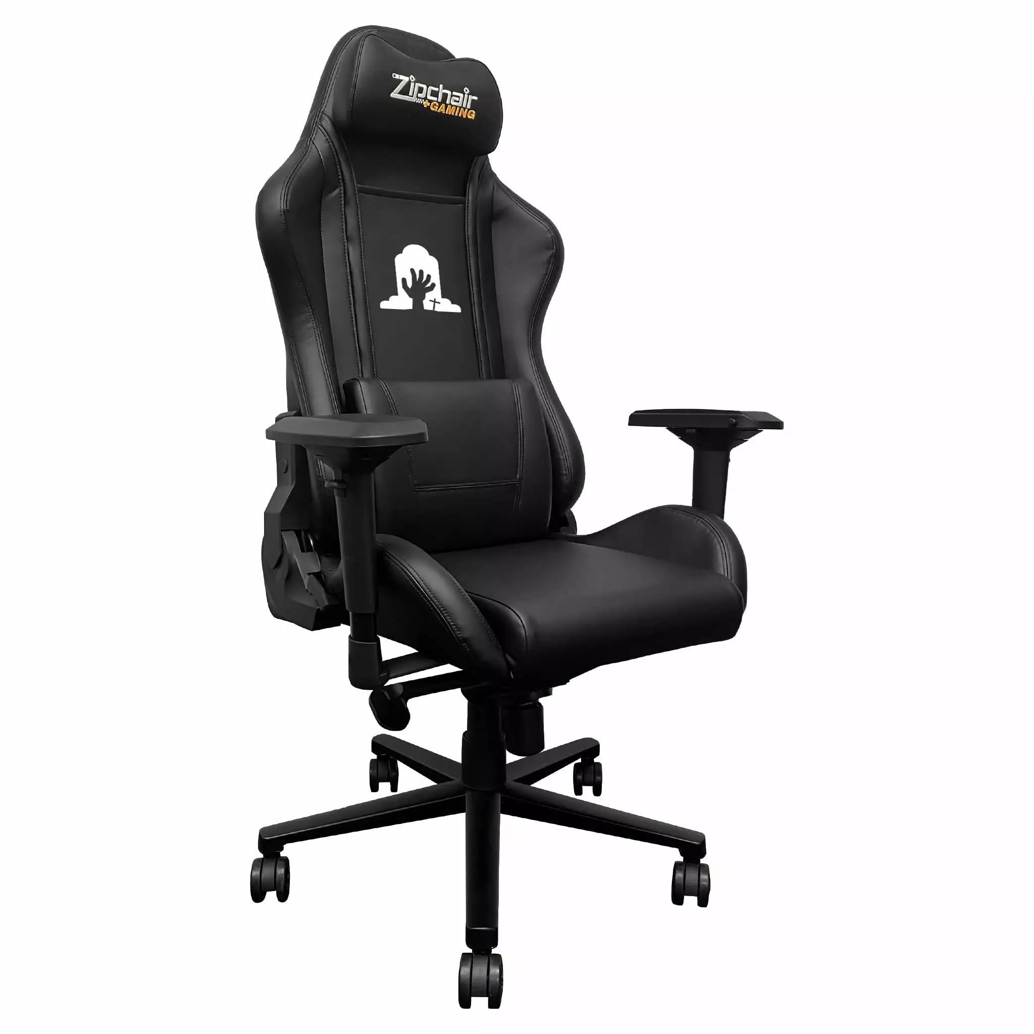 Xpression Pro Gaming Chair Ghoulish Rising Hand Halloween Logo - Spooky Gaming Chair DreamSeat