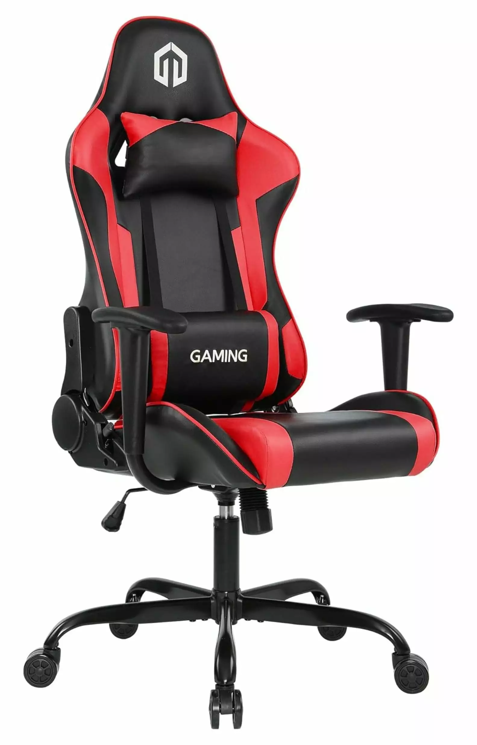 Black Red Gaming Chair Headrest Lumbar Cushion Adjustable Ergonomic High Back Racing Desk Chair Office Drevy
