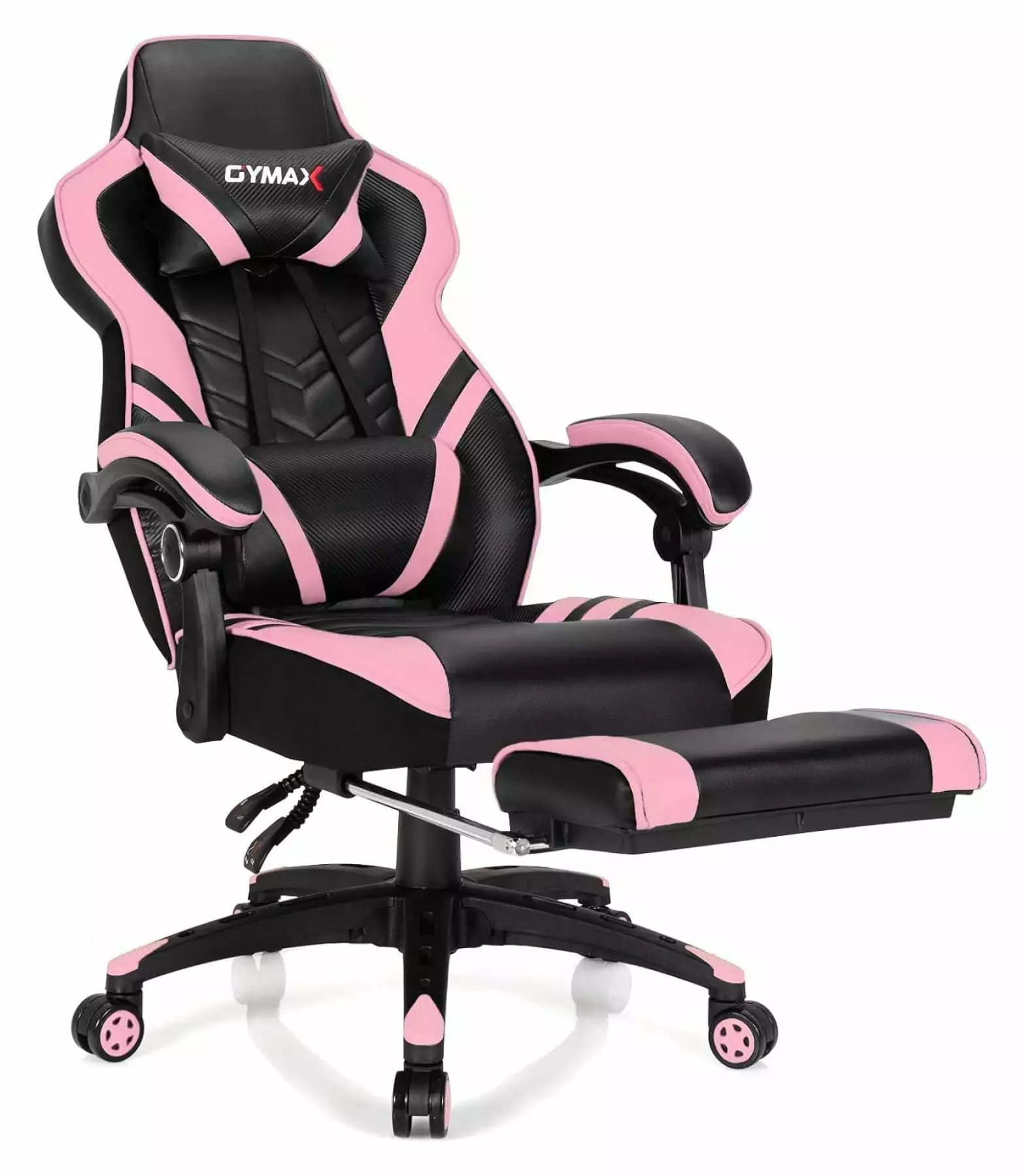 Drevy Gaming Chair Video Game Chair Footrest and Lumbar Support Racing Style PU Leather Computer Chair Ergonomic Adjustabl...