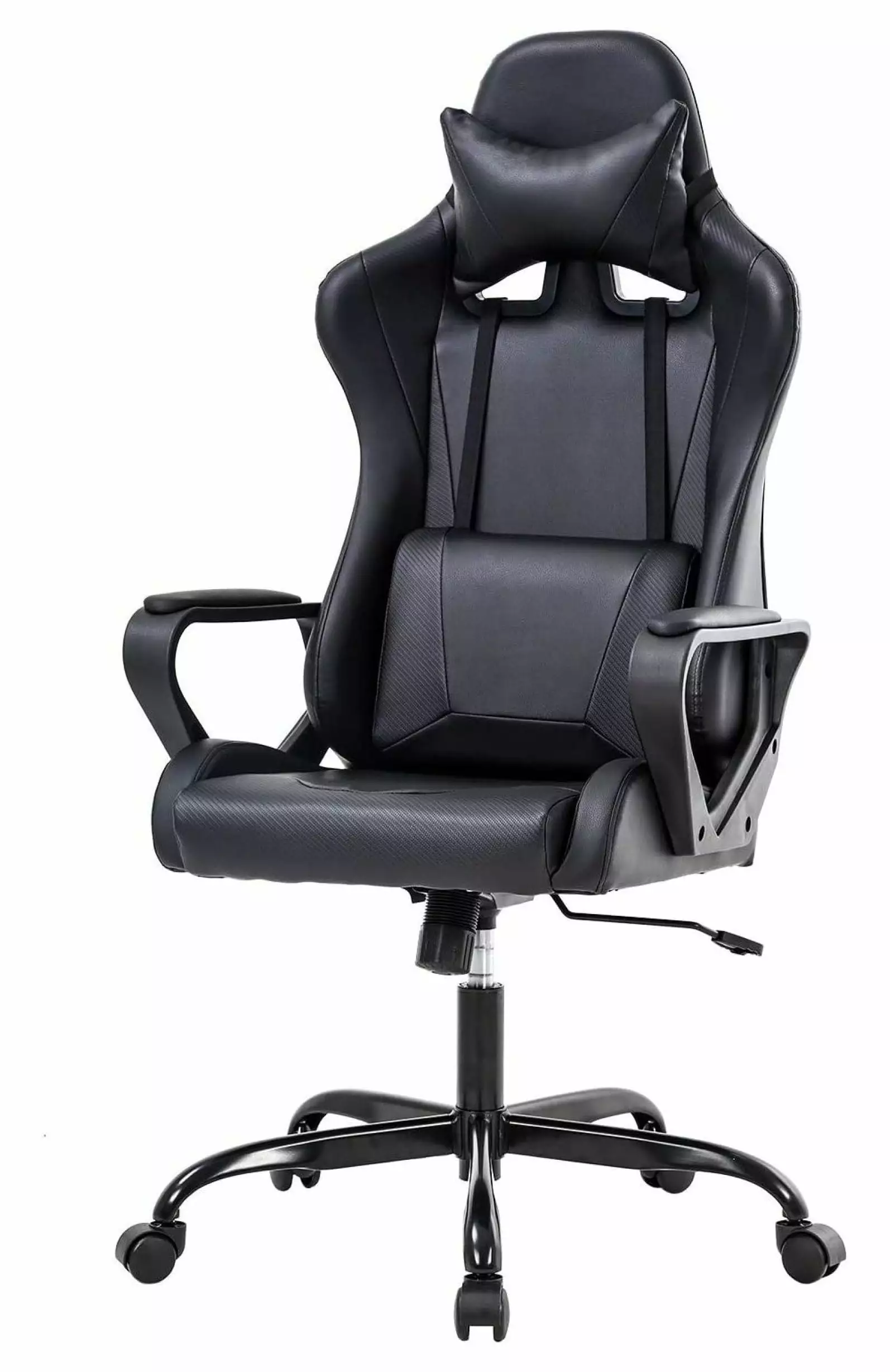 High Back Gaming Chair Ergonomic Racing Heavy Duty Office Chair Lumbar Support and Headrest Exlonjet