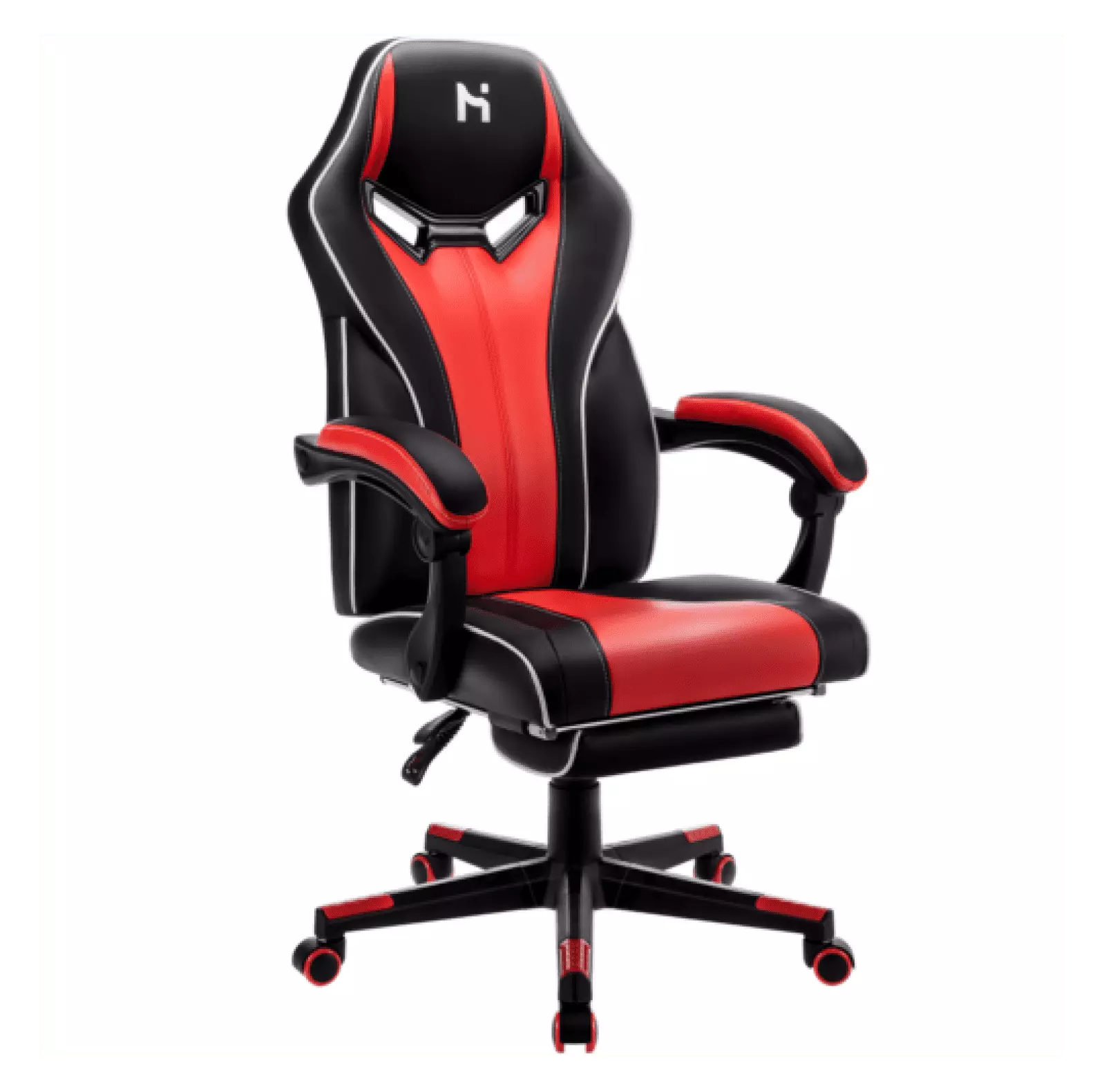FENG20 Ergonomic Gaming Chair Computer Chair Racing Desk Chair Footrest Red