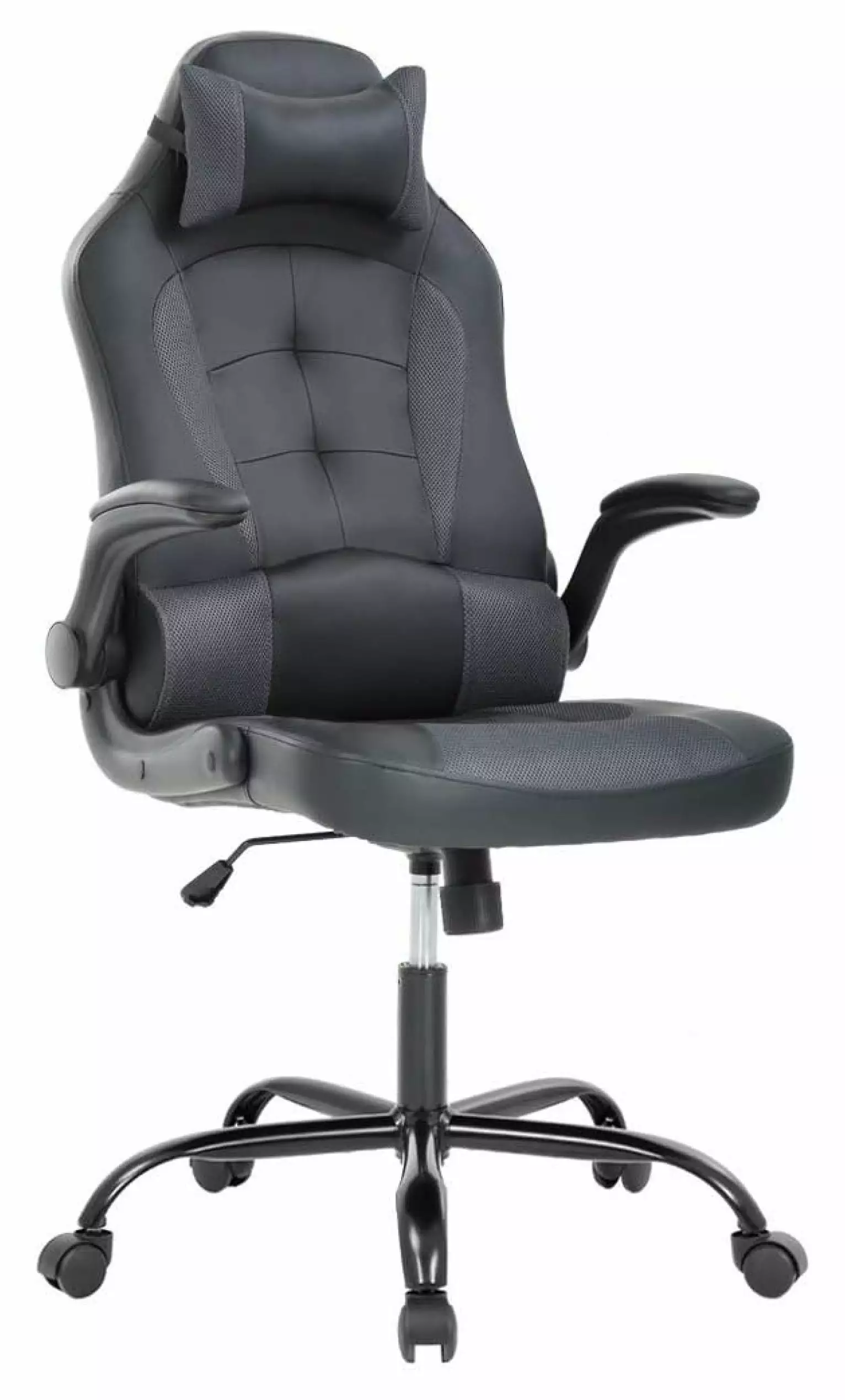 PC Gaming Chair Ergonomic Racing Heavy Duty Office Chair Video Game Chair Massage Function Lumbar Support Adjustable Arms ...