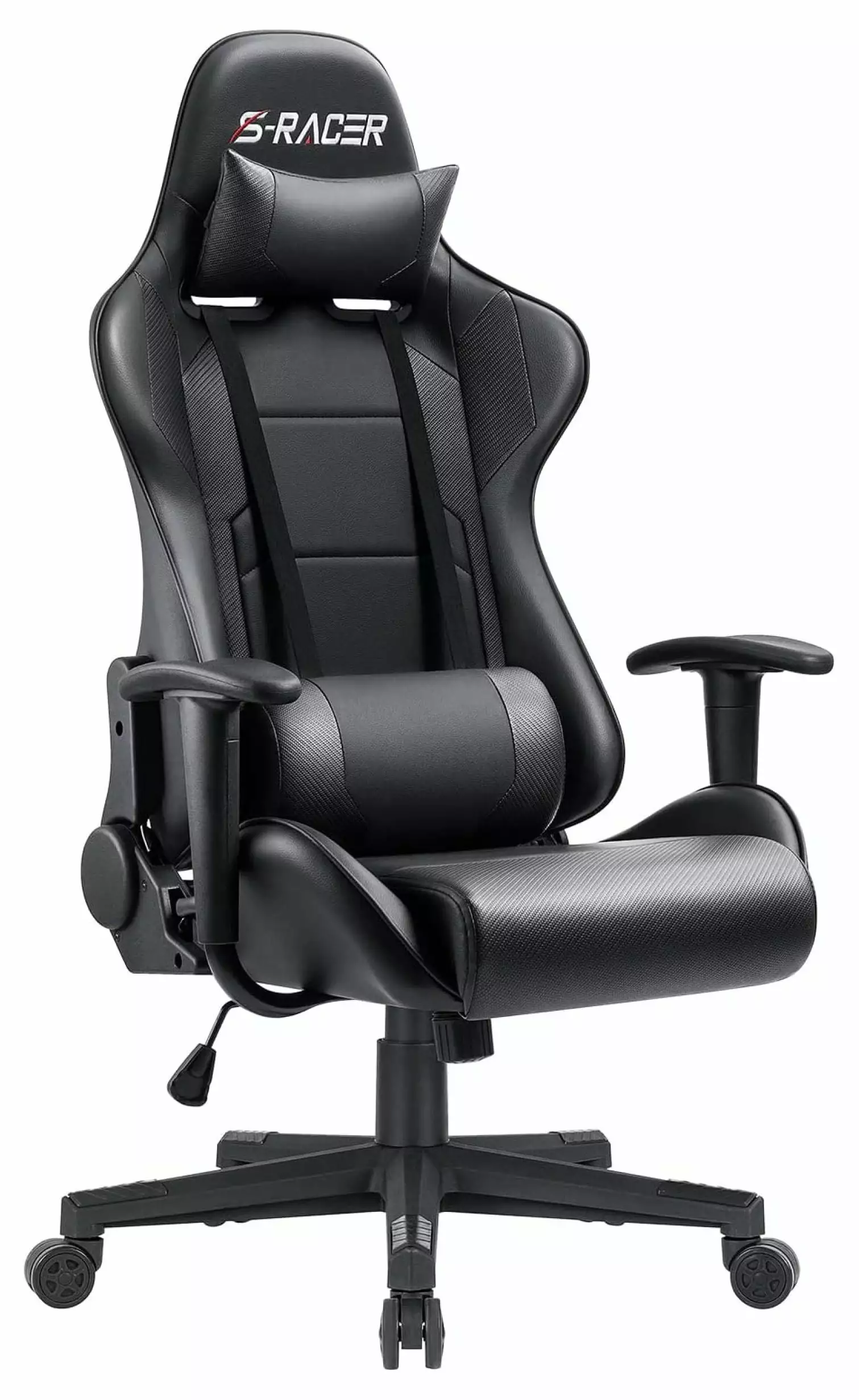 Generic Gaming Chair Racing Computer Chair Office Desk Chair Adjustable Swivel High Back Carbon Fiber Leather Executive Er...