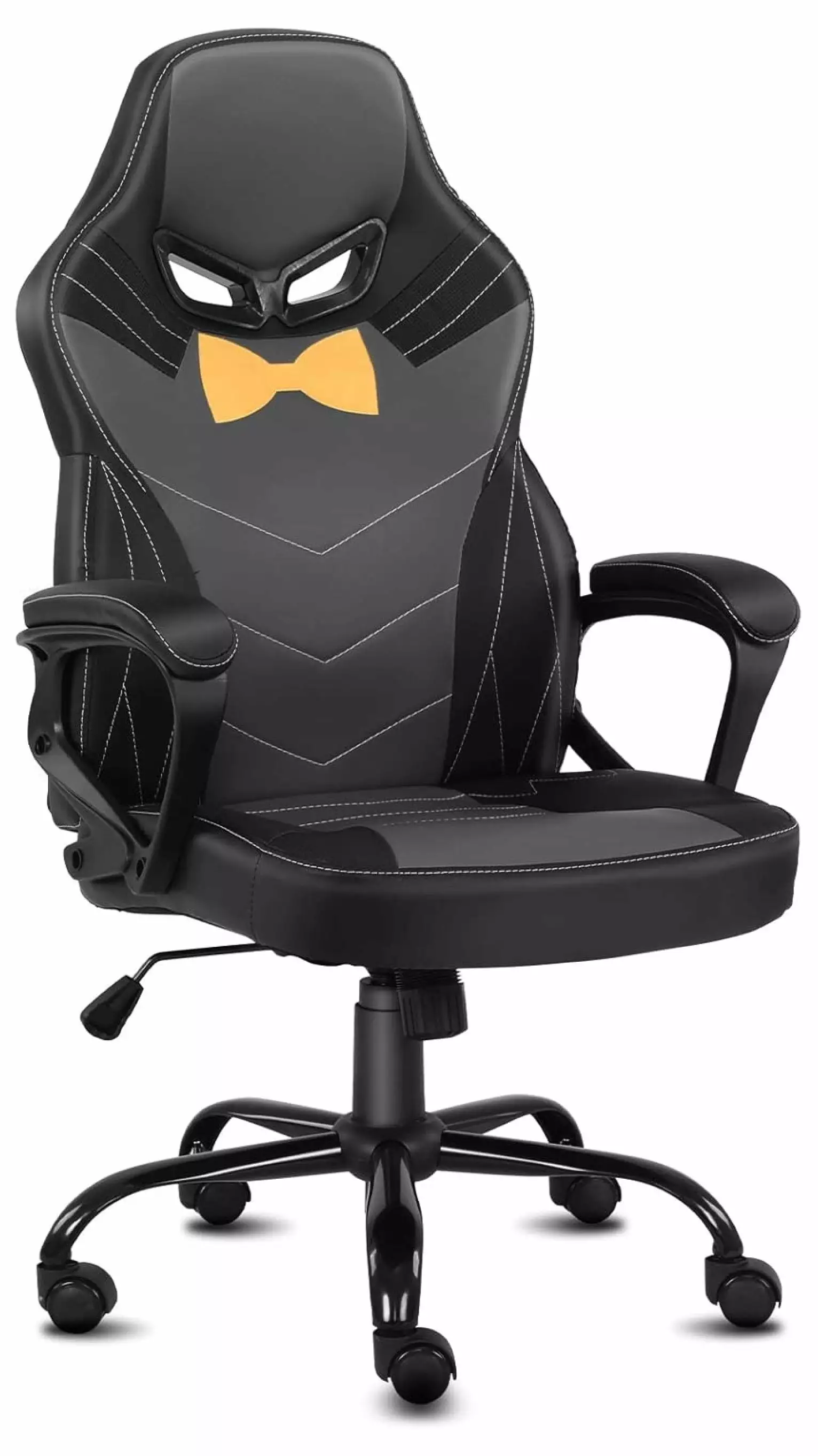 Ergonomic Gaming Chair Teenagers High Back Swivel Racing Computer Chair Black Grey Huangfeiyan