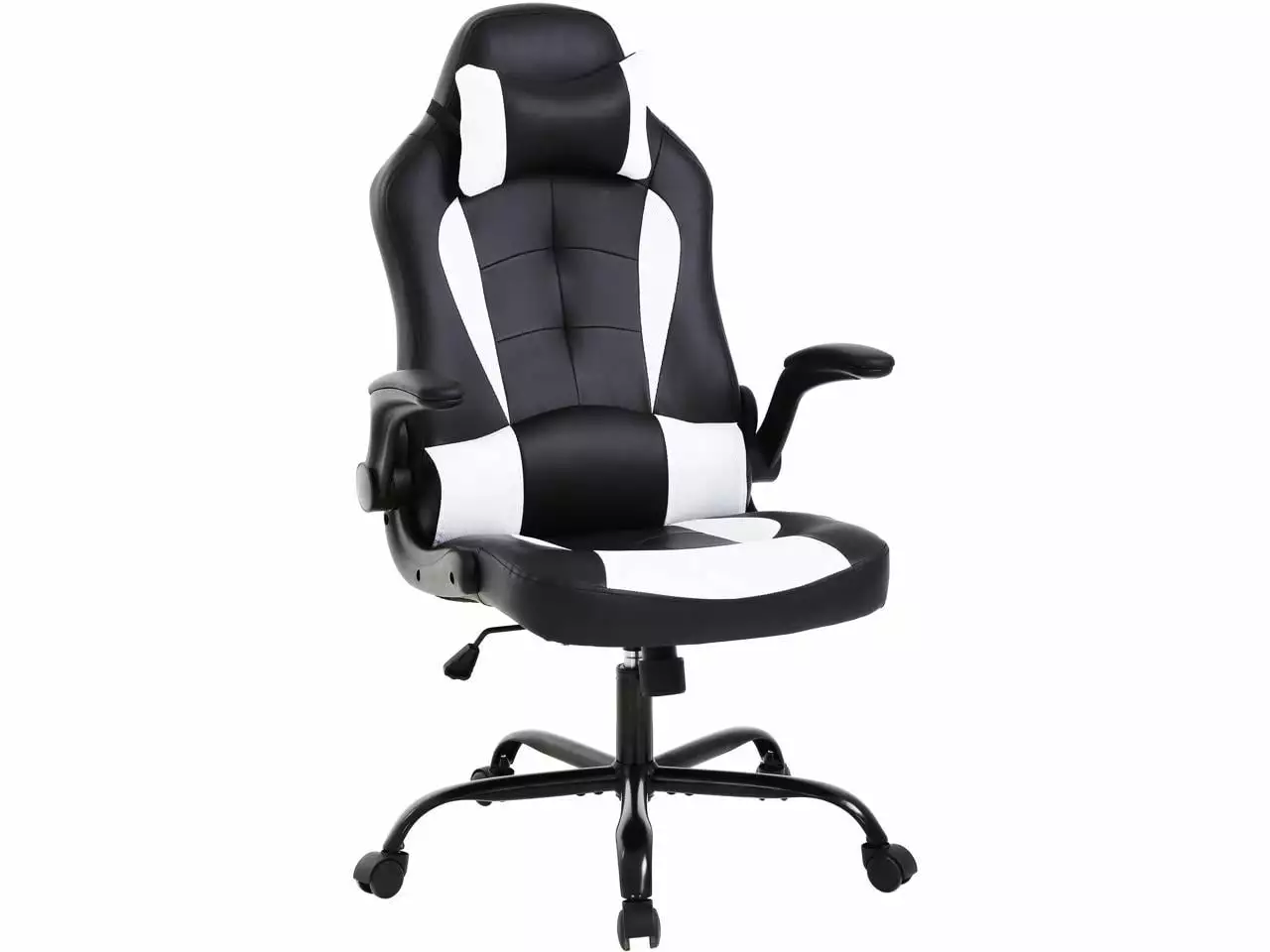 ProHT 95000 Ergonomic Gaming Chair Adjustable Headrest Pillow and Padded Armrests Inland Products
