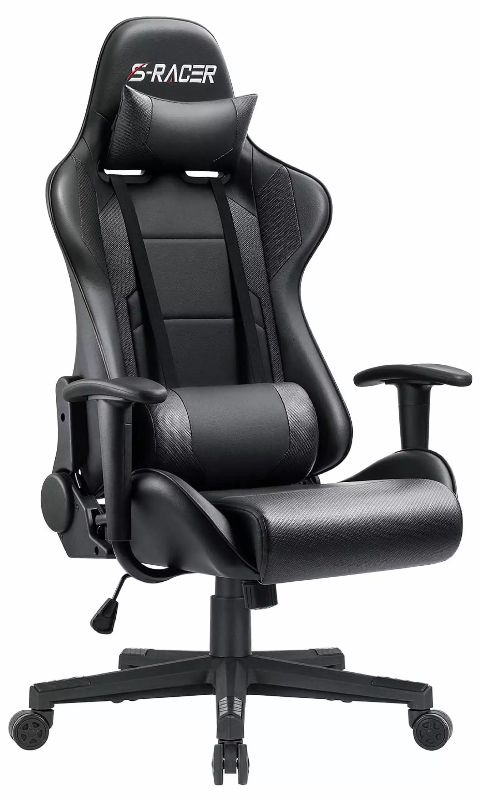 KITYDALK Gaming Chair Racing Computer Chair Office Desk Chair Adjustable Swivel High Back Carbon Fiber Leather Executive E...