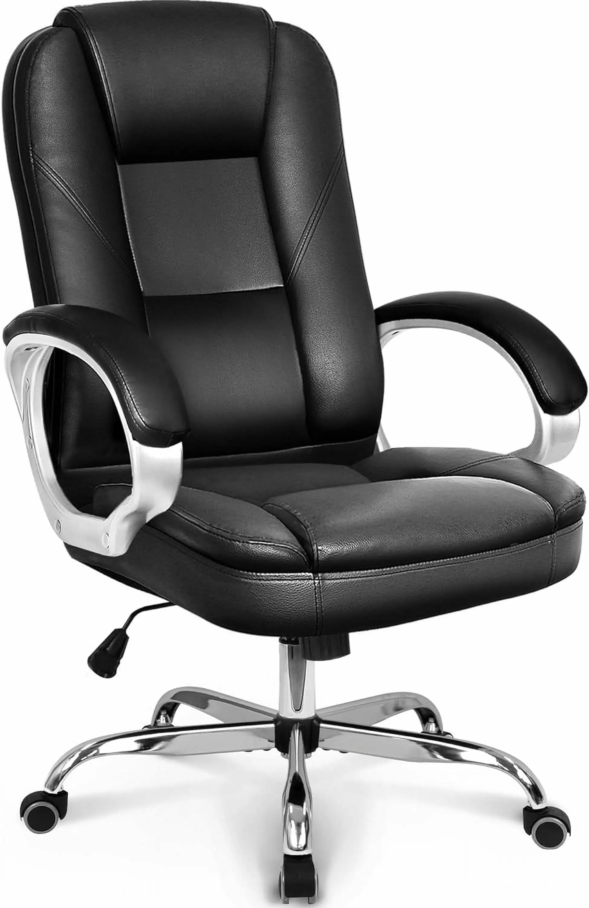 Grey Ergonomic Office Gaming Chair High Back Cushion Lumbar Support and Adjustable Swivel LHY