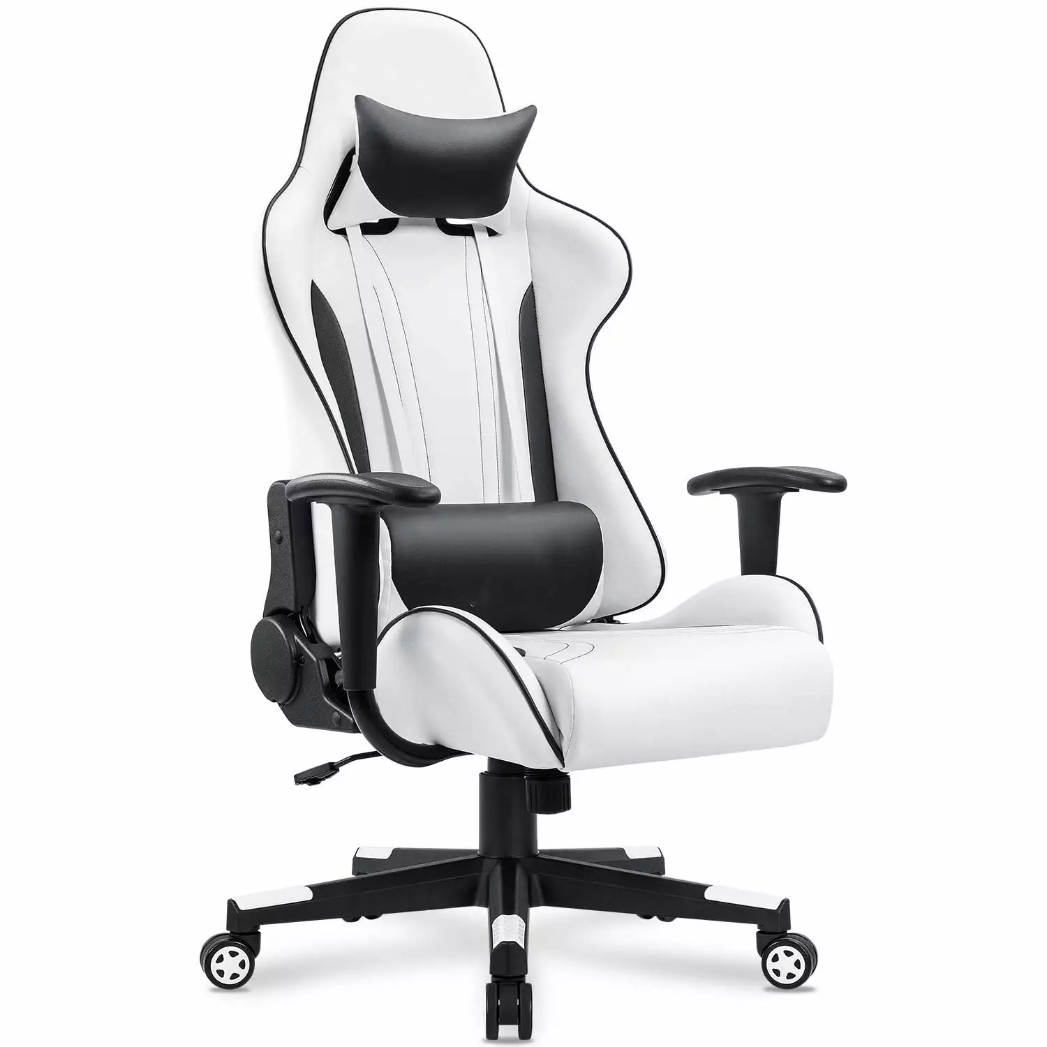 Gaming Chair High Back Racing Computer Desk Chair PU Leather Executive Ergonomic Swivel Chair Headrest and Lumbar Support ...