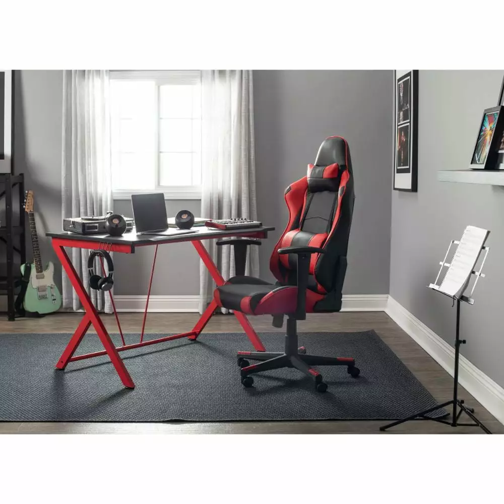Height and Tilt Adjustable High Back Office Gaming Chair Removable Lumbar and Headrest Pillow Studio Designs
