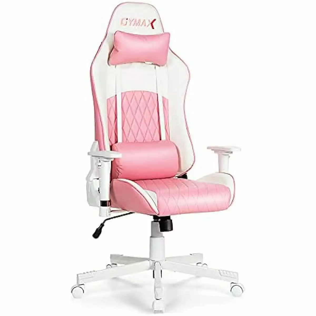 wangc123 Gaming Chair Pink Ergonomic High Back Computer Chair Headrest Lumbar Support Racing Style Desk Task Rolling Chair